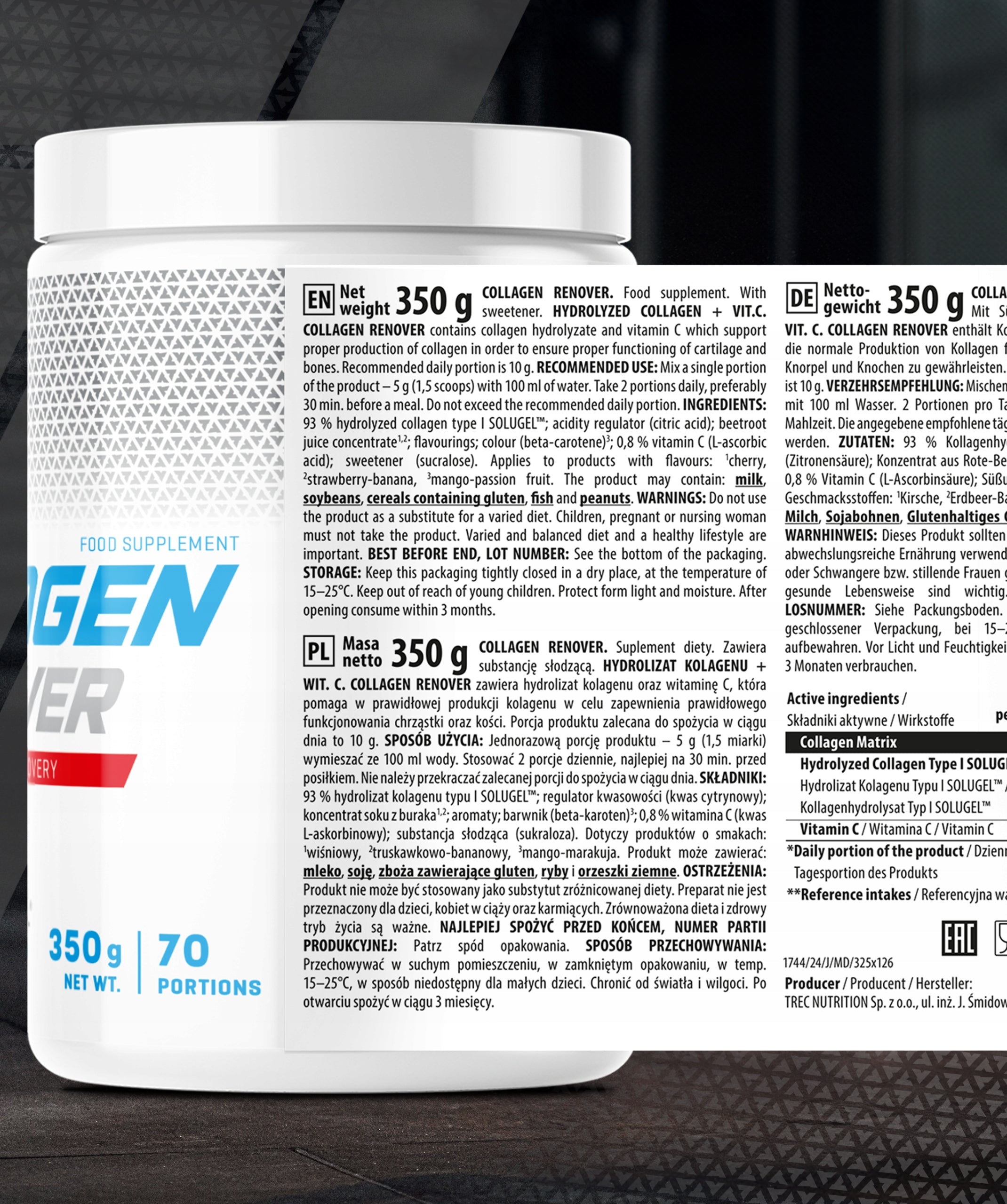 TREC COLLAGEN 350 G FOR JOINTS COLLAGEN RENOVER FLEX for joints Brand Trec Nutrition
