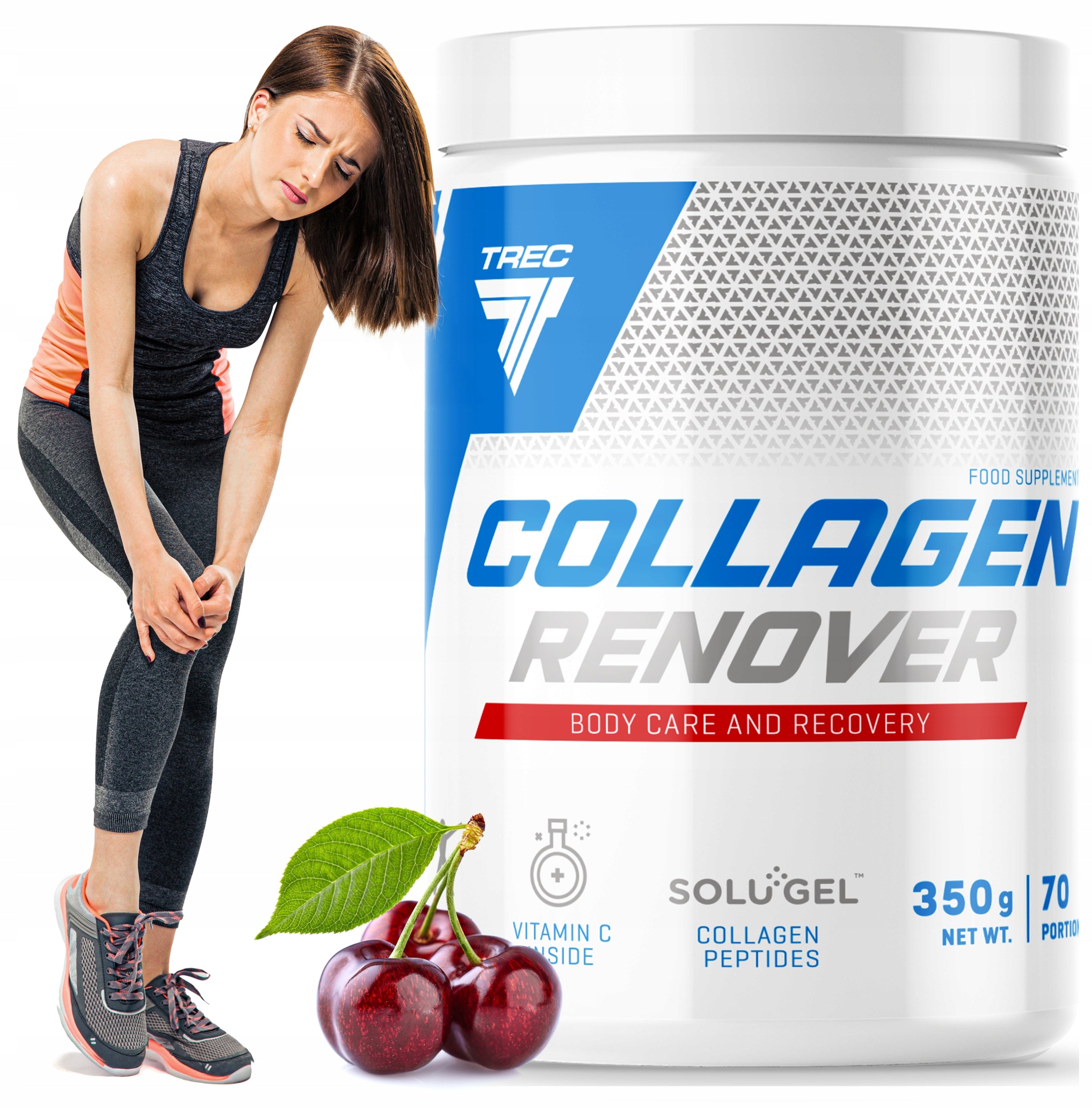 TREC COLLAGEN RENOVER 350g with cherry-flavored vitamin C JOINT PROTECTION BICYCLE!