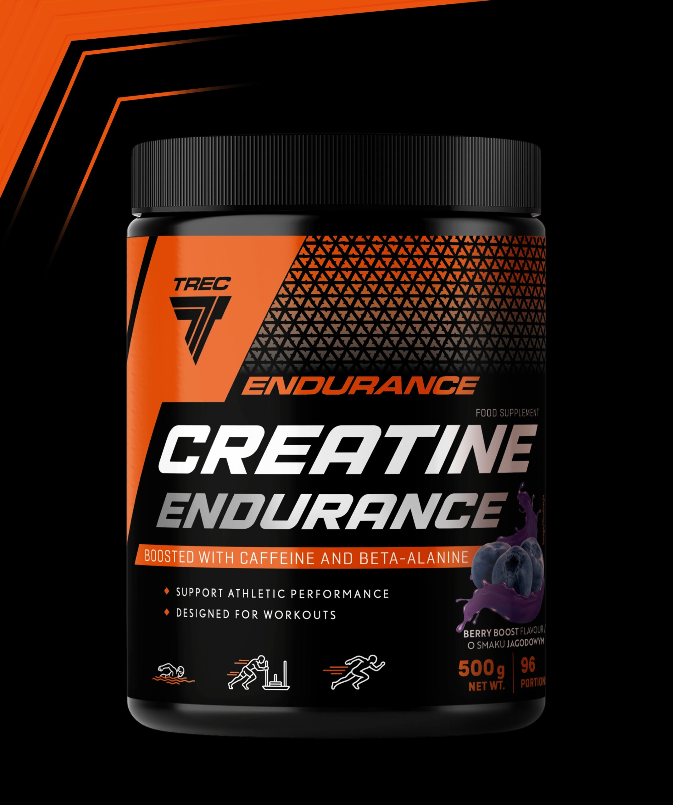 TREC CREATINE ENDURANCE CREATINE MONOHYDRATE with Caffeine Creatine|500 g Packaging status original