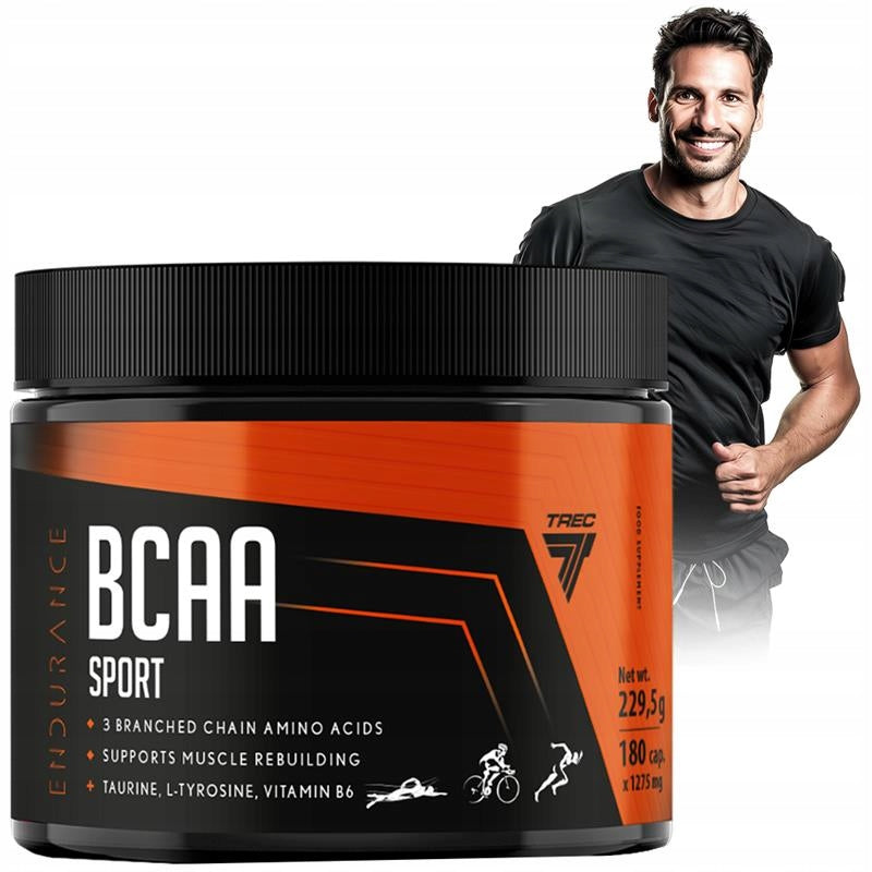 TREC Endurance BCAA SPORT 180 kaps TAURINE MUSCLE