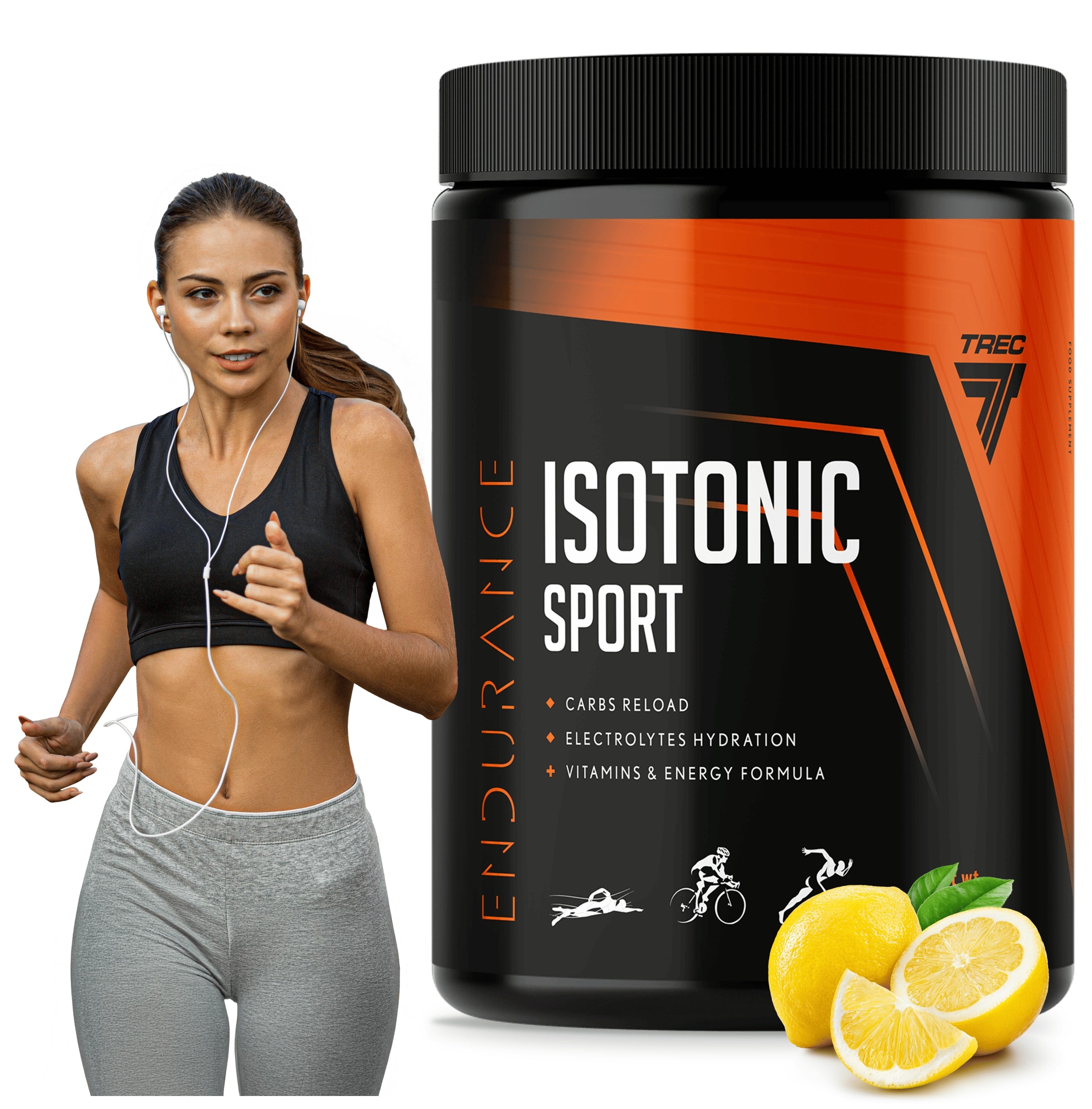 TREC Endurance ISOTONIC SPORT 400g Isotonic Powder For Athletes VITAMIN C