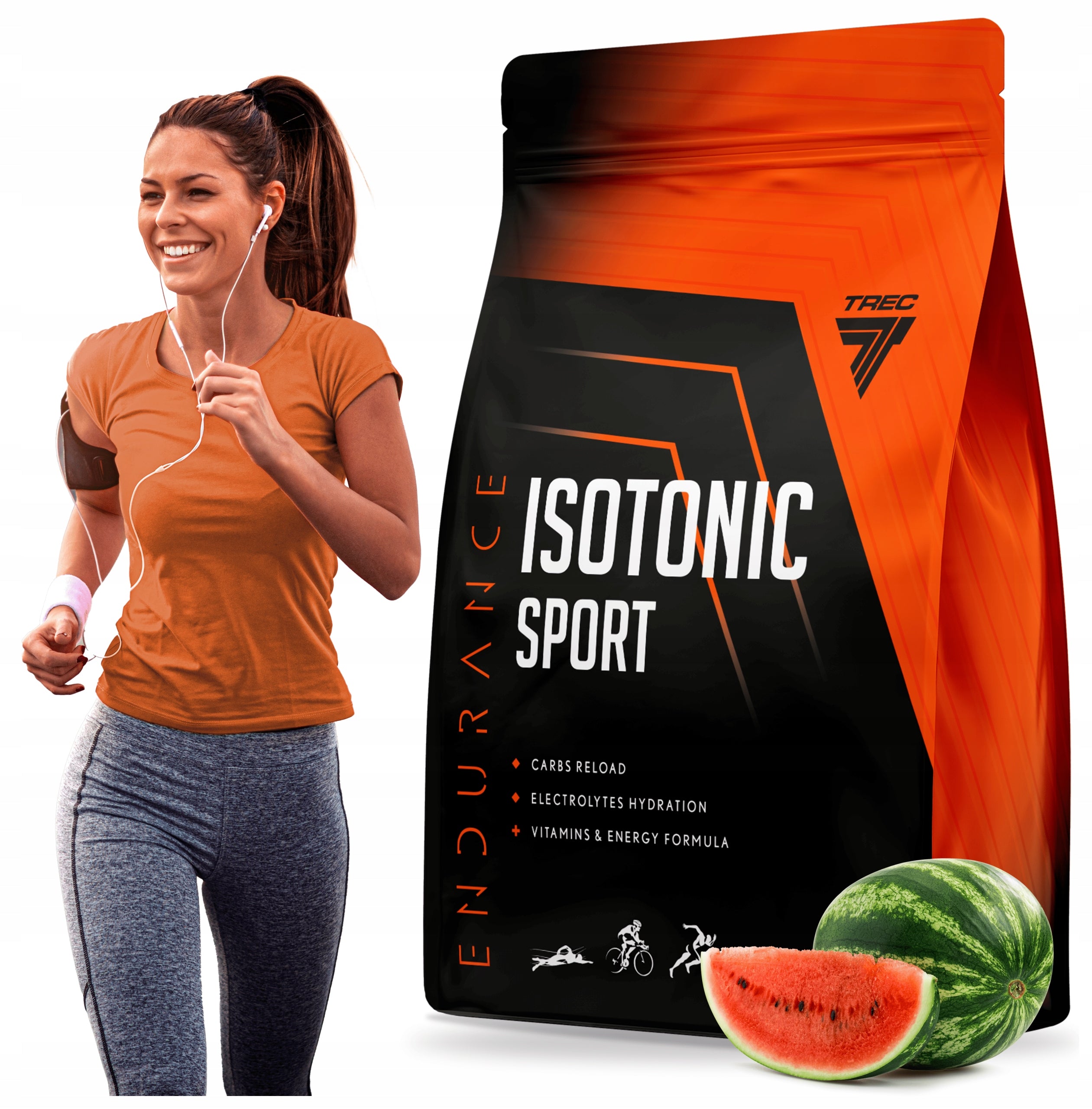 TREC Endurance Isotonic Sport 1000g ELECTROCARBOHYDRATES VITAMIN B6 C