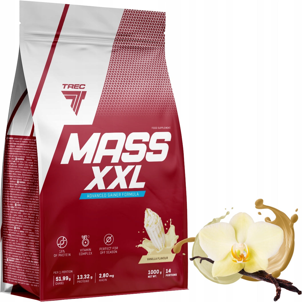 TREC GAINER MASS XXL 1000G CONDITIONER FOR MASS PROTEIN WPC 80 VITAMINS COCKTAIL