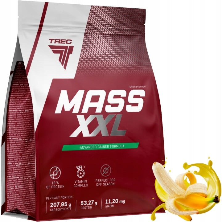 TREC GAINER MASS XXL 3000G CONDITIONER FOR MASS PROTEIN WPC 80 VITAMINS COCKTAIL