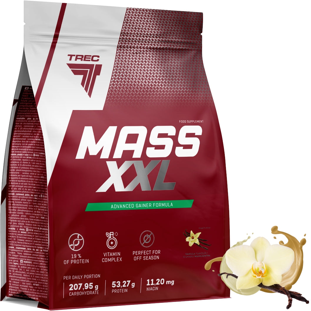 TREC GAINER MASS XXL 3000G CONDITIONER FOR MASS PROTEIN WPC 80 VITAMINS COCKTAIL
