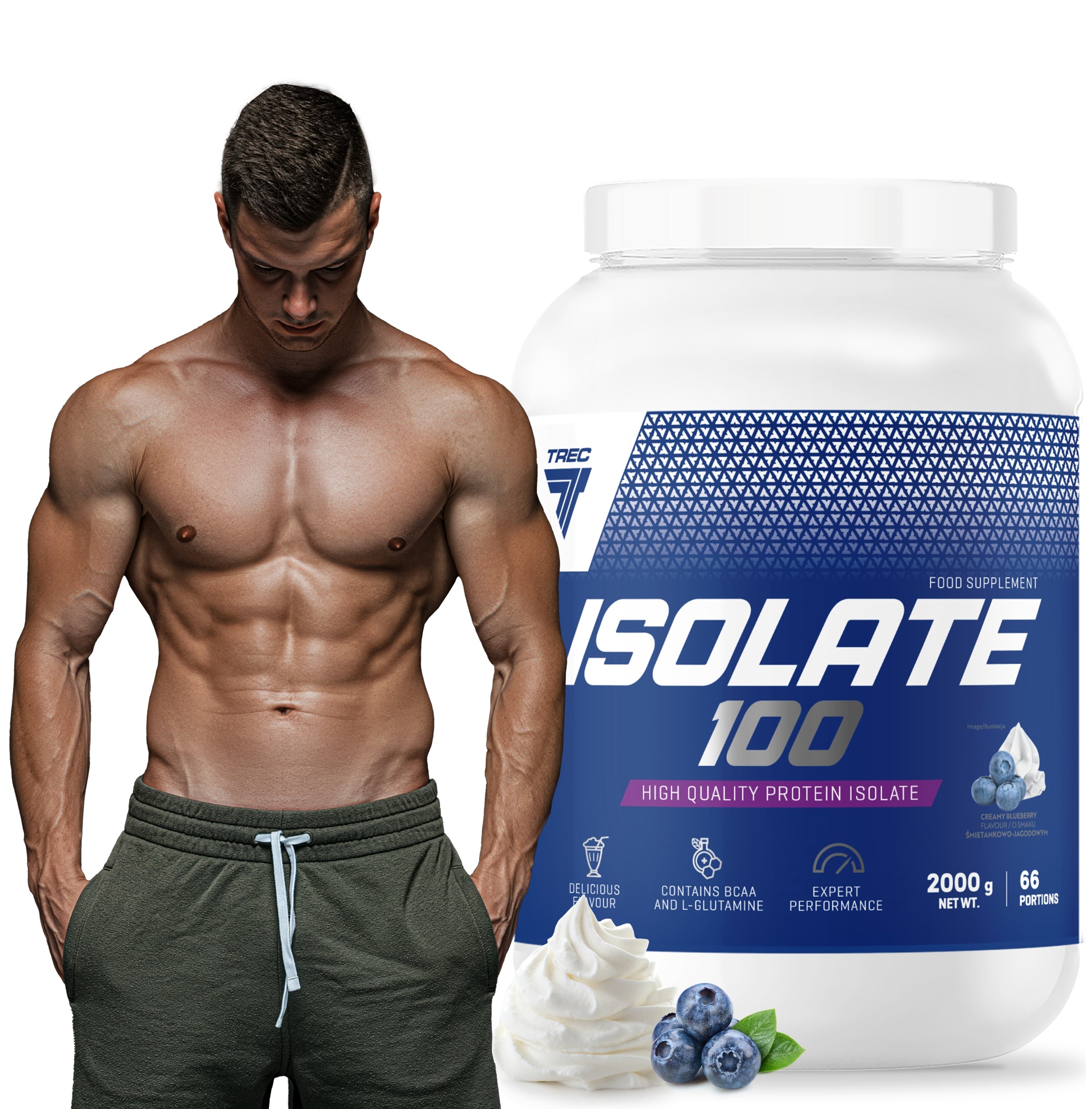 TREC ISOLATE 100 PROTEIN ISOLATE CFM 2000 g High Quality Protein Powder