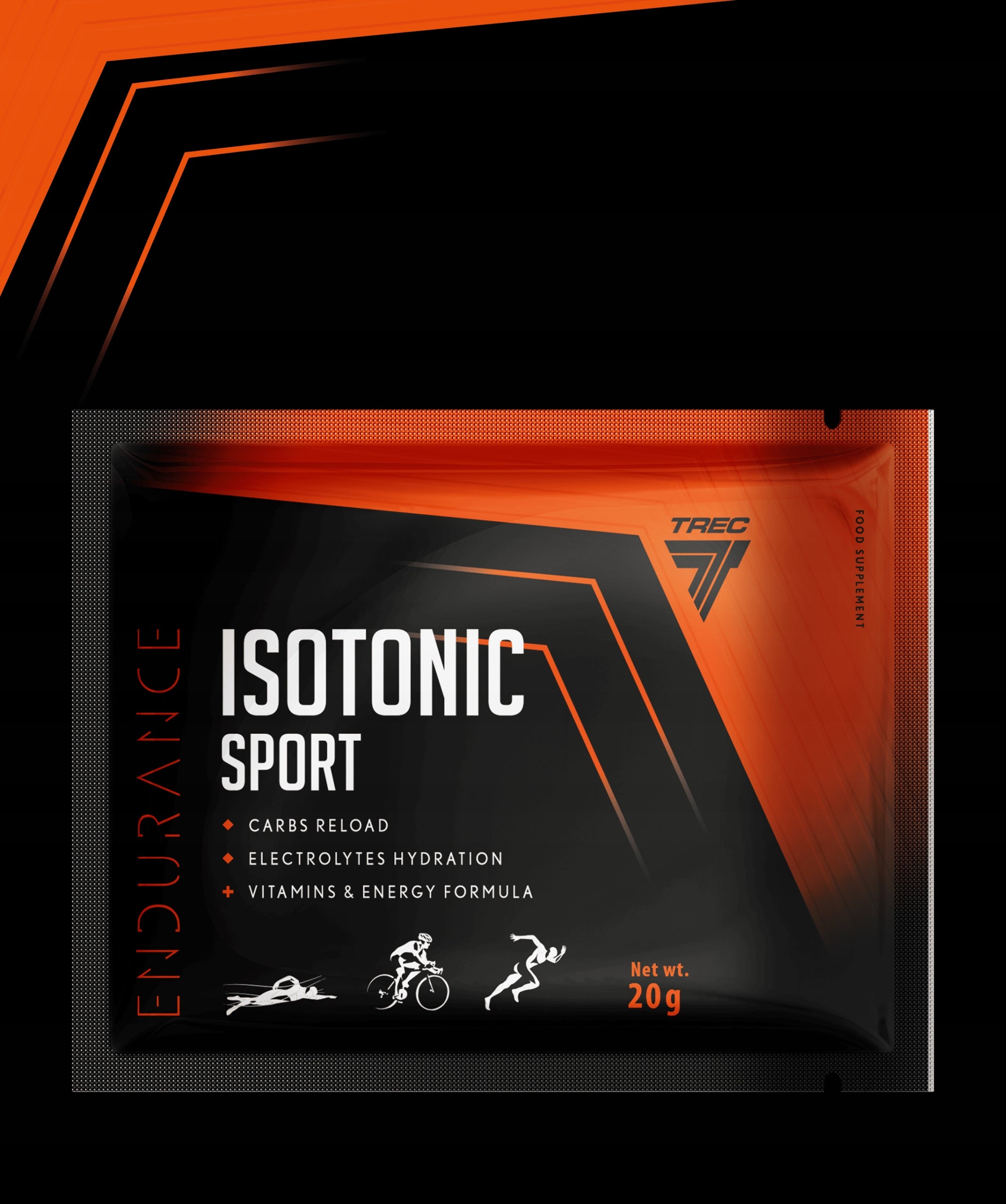 TREC ISOTONIC SPORT ENDURANCE 20g| Electrolytes Minerals Isotonic Powder Packaging status original
