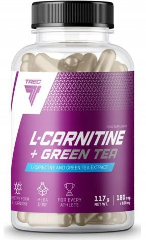 TREC L-CARNITIN GREEN TEA 180cap REDUCTION ATTENTION SHORT TERM