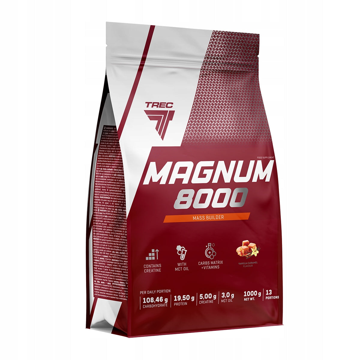 TREC MAGNUM 8000 1000g MEGA POWERFUL CARBOHYDRATE PROTEIN MASS GAINER EAN (GTIN) 5901828344268