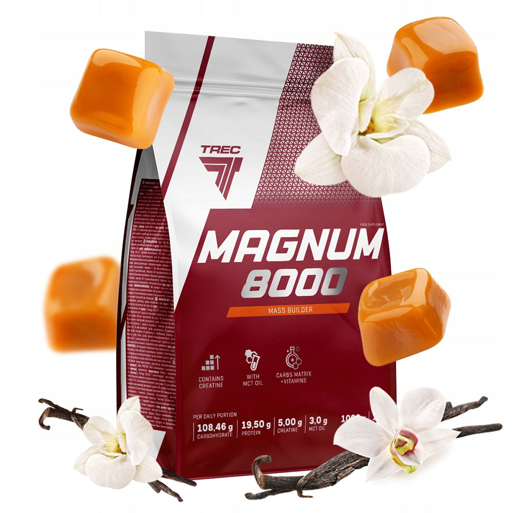 TREC MAGNUM 8000 1000g MEGA POWERFUL CARBOHYDRATE PROTEIN MASS GAINER