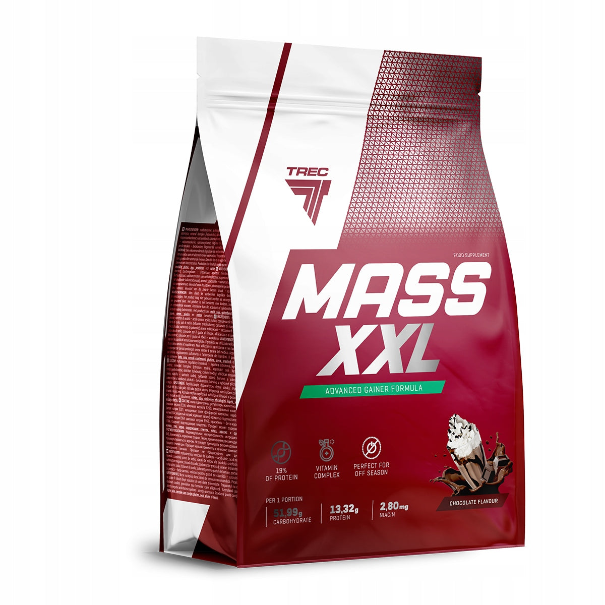 TREC MASS XXL 1000g FAST MASS GAINER WHEY MUTANT | CHOCOLATE