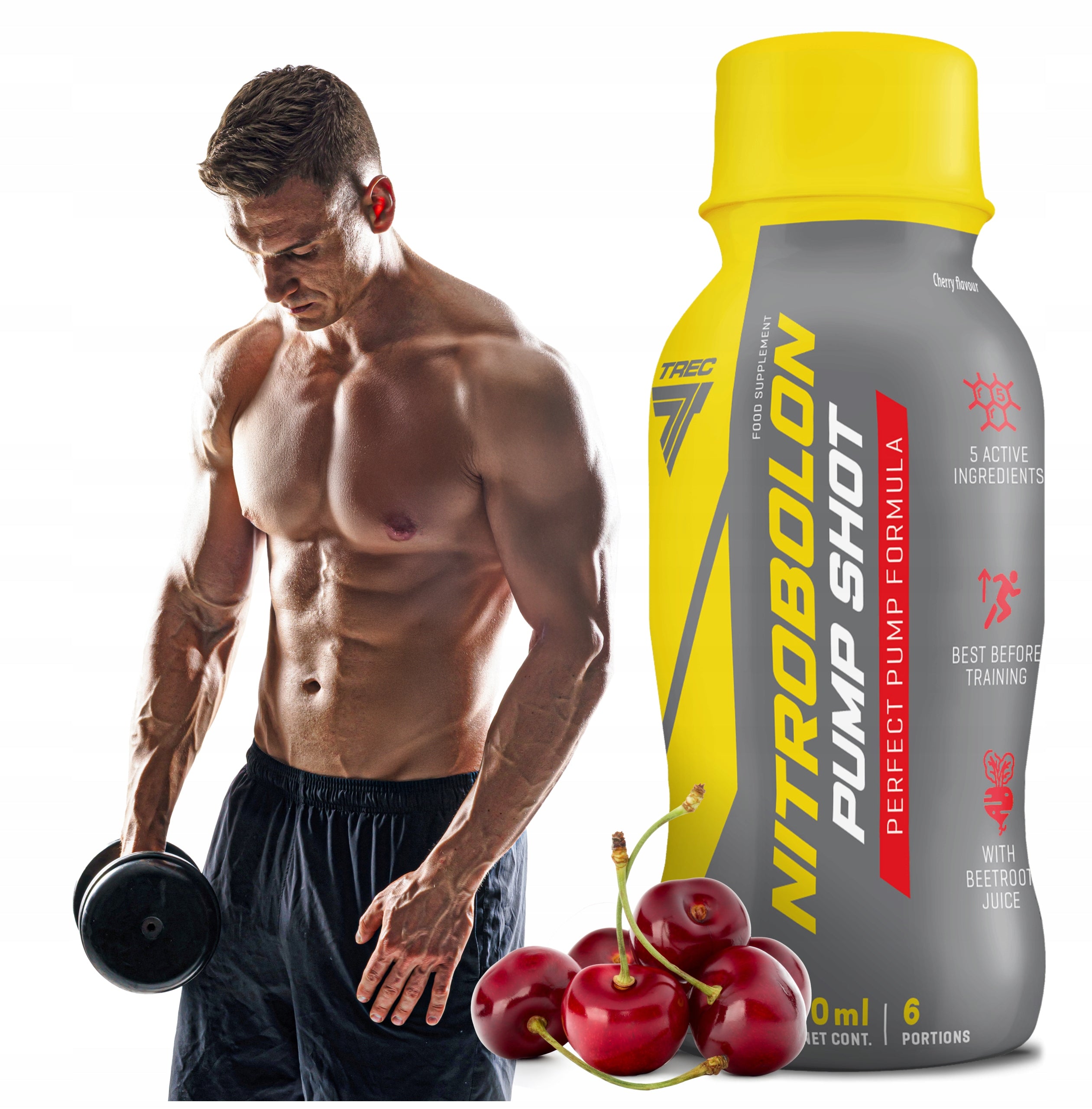 TREC NITROBOLON PUMP SHOT 3x 100 ml PUMP POWER PRE-WORKOUT PRE-WORKOUT
