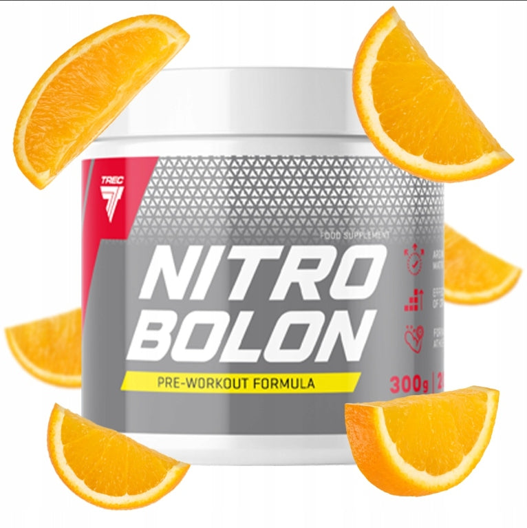 TREC NITROBOLONE 300G CITRULLINE AAKG CREATINE PUMP PRE-WORKOUT ORANGE