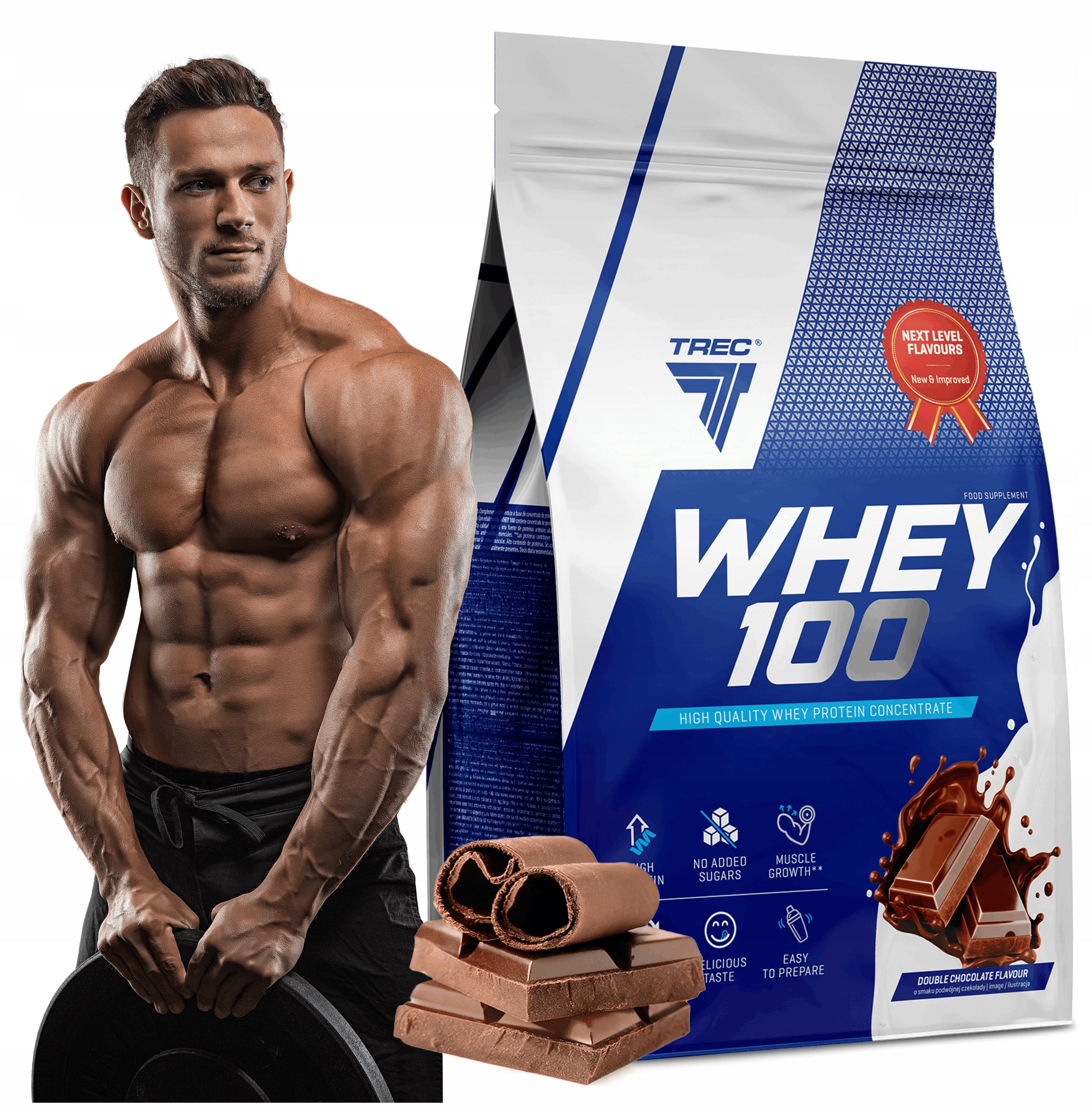 TREC NUTRITION PROTEIN Protein Conditioner WPC Powder Double Chocolate 900 g