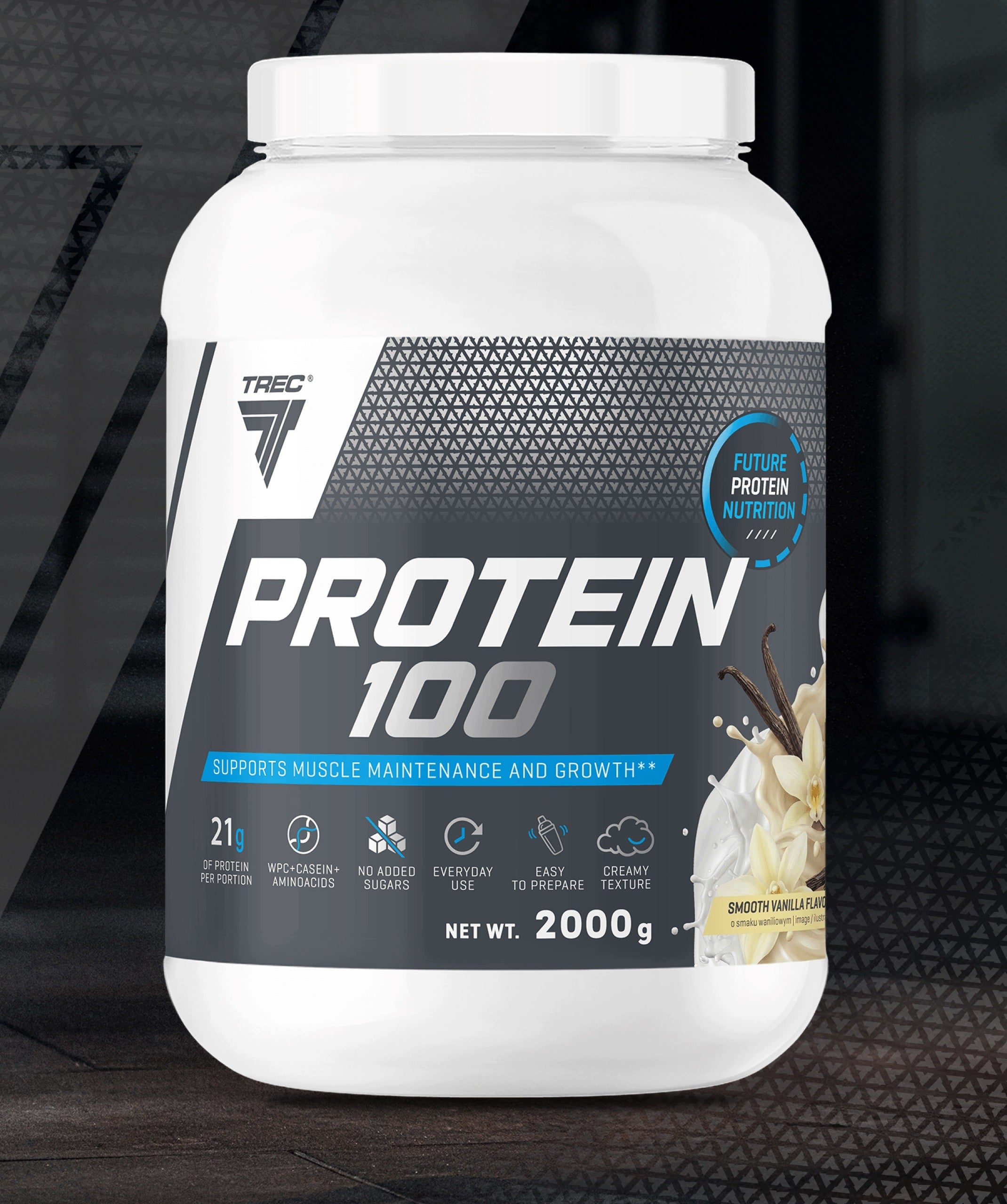 TREC PROTEIN 100 Protein Conditioner WPC Protein For Mase Strength Sculpture|2000 g Packaging status original