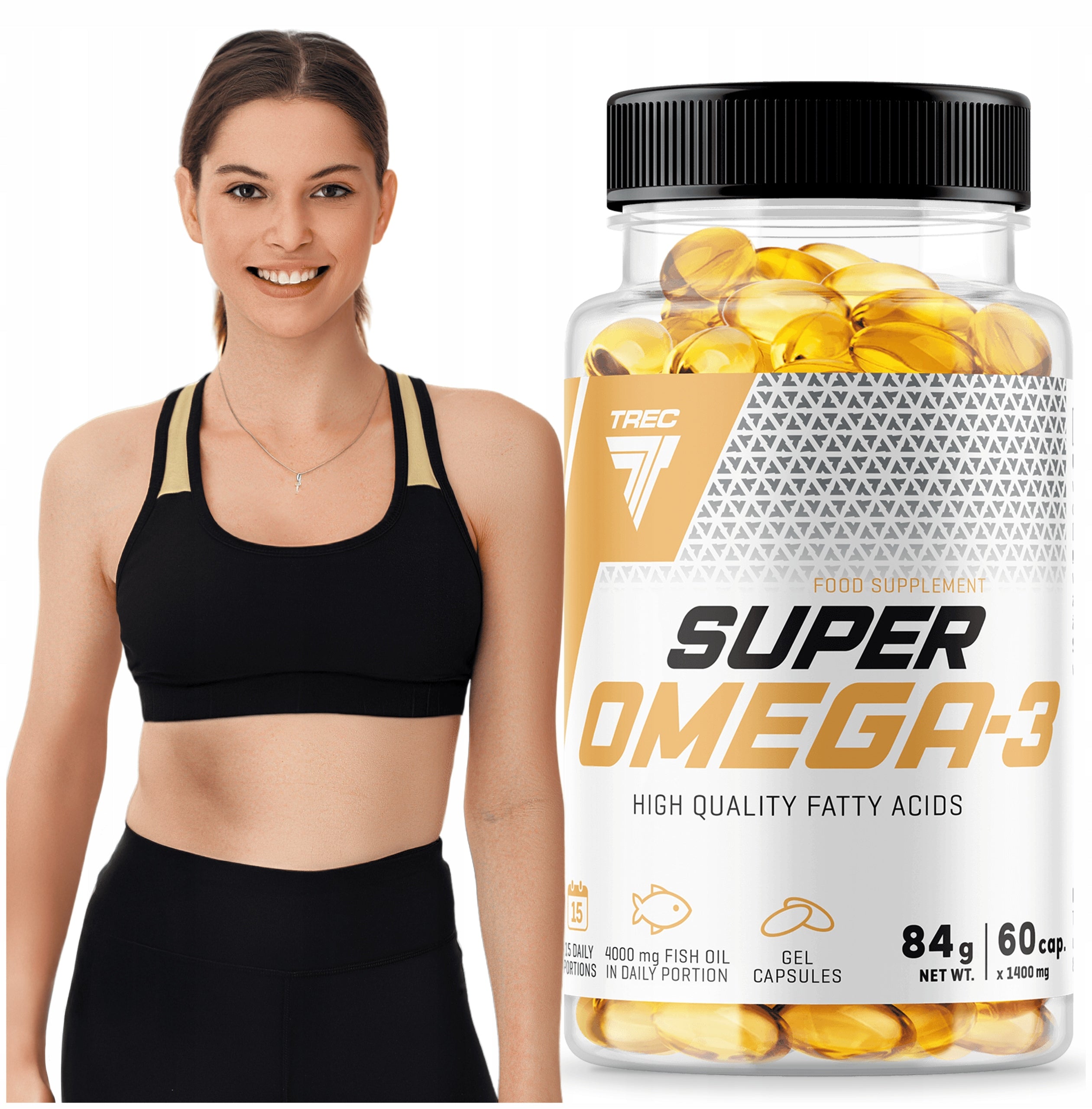 TREC VITALITY SUPER OMEGA 3 FATTY ACIDS EPA DHA VITAMIN.E |60 kaps.