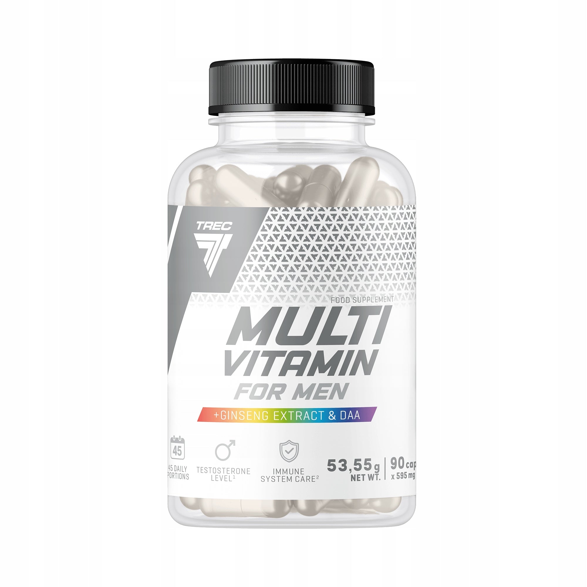 TREC Vitality MULTIVITAMIN FOR MEN 90 kap Vitamin Complex for Men Manufacturer code witaminy witamina A B6 B12 C D E niacyna cynk
