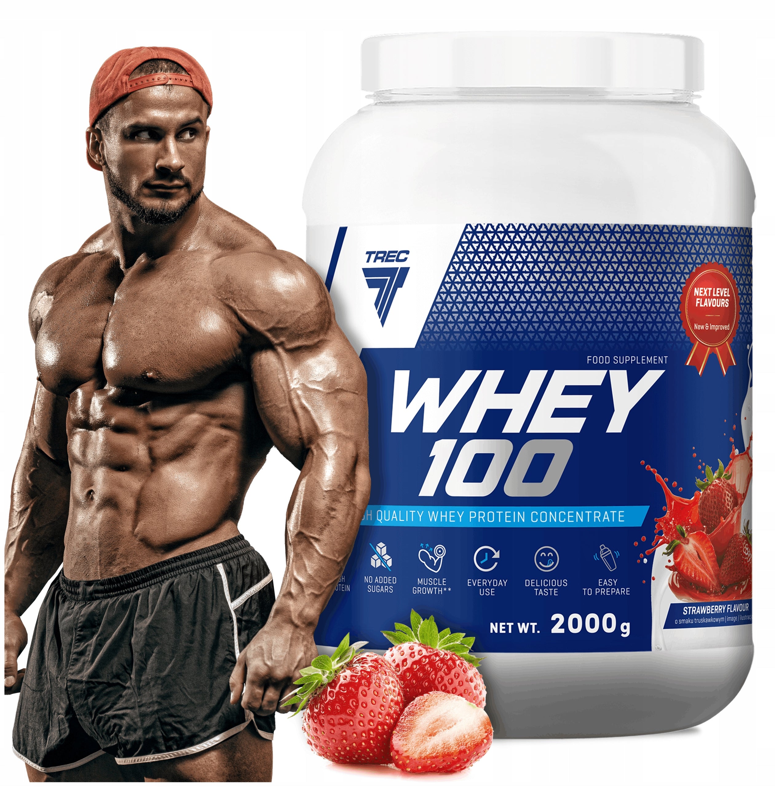 TREC Whey 100 Premium Protein 2000 g Whey Protein WPC