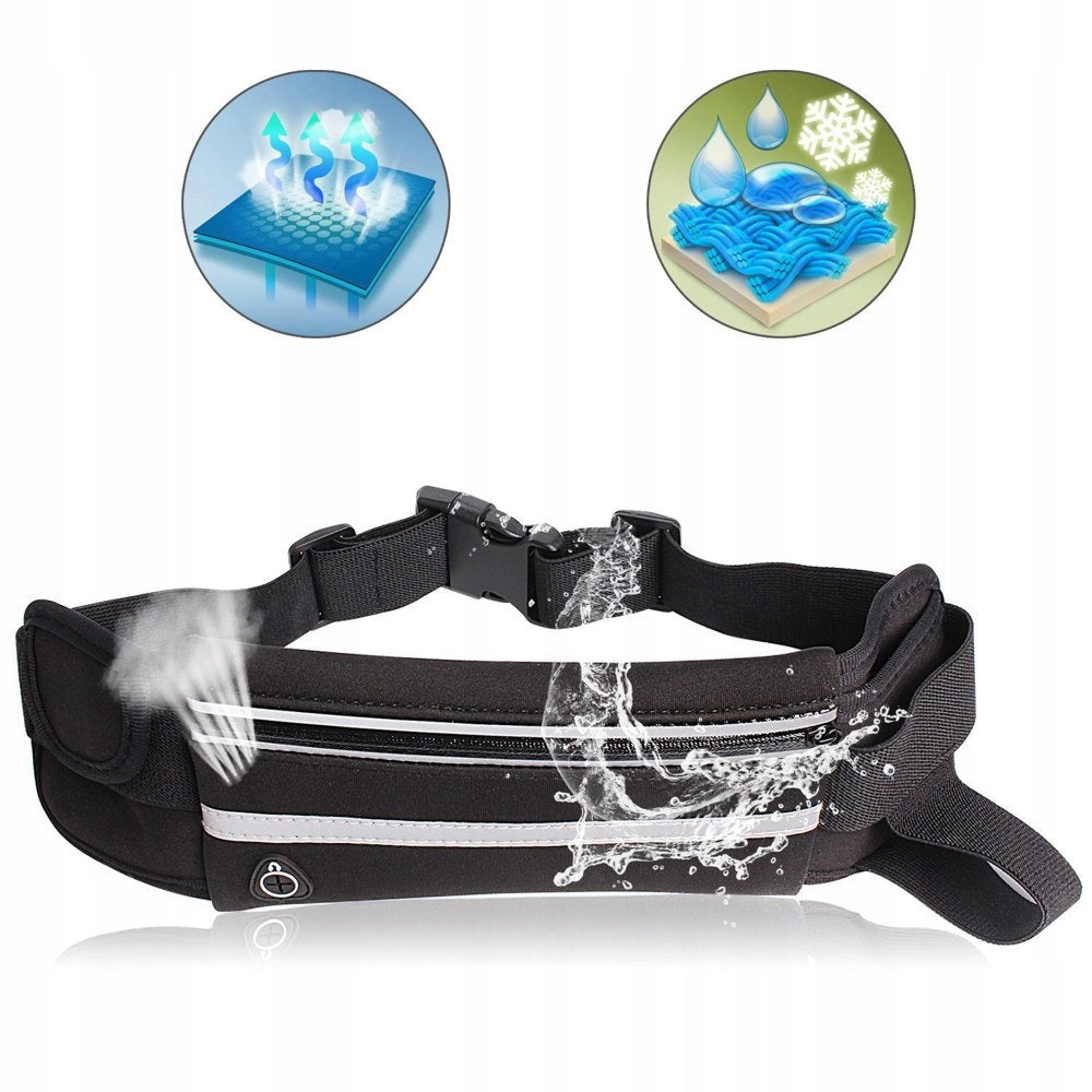 TREKKING HIP BELT, BAG FOR RUNNING WITH A DOG, LEASH WITH SHOCK ABSORBER Color multicolor
