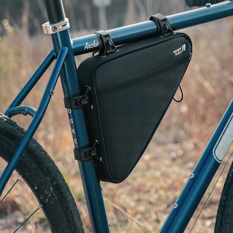 TRIANGULAR BICYCLE POUCH FOR FRAME BAG ROCKBROS Model TORBA ROWEROWA TRÓJKĄTNA POD RAMĘ KIESZEŃ