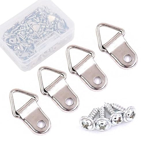TRIANGULAR PENDANTS FOR FRAME PAINTINGS 110 PCS METAL FOR WEDding WALL