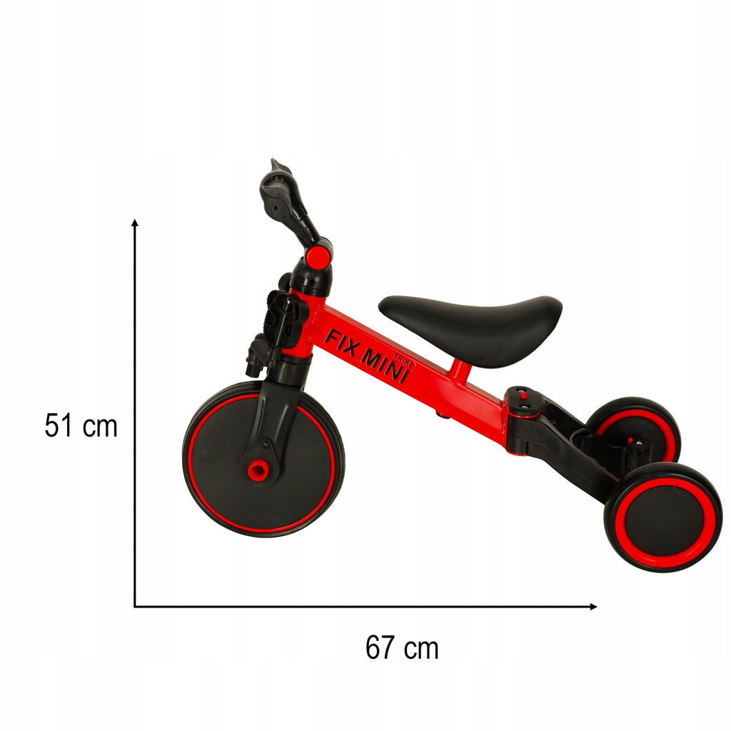 TRICYCLE WITH PEDALS CHILDREN'S BIKE FOR 2 3 4 YEAR OLD 3IN1 BIKE Brand Ikonka