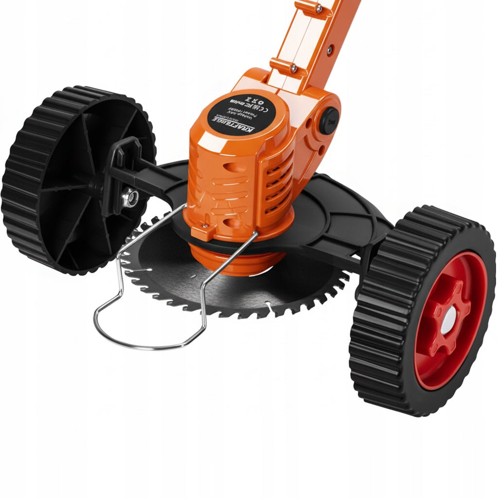 TRIMMER CORDLESS GARDEN SCYTHE GRASS CUTTER SET XXL WHEELS Manufacturer code 2121000