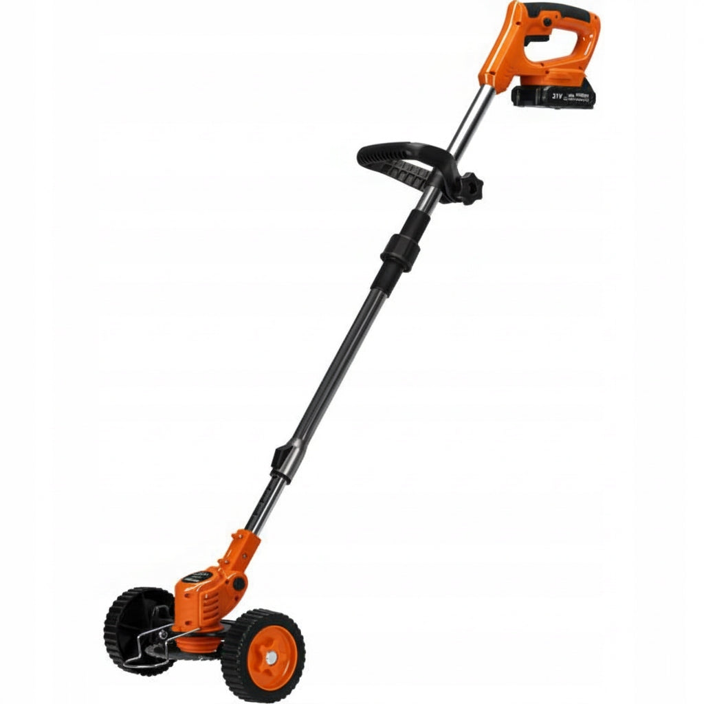 TRIMMER CORDLESS GARDEN SCYTHE GRASS CUTTER SET XXL WHEELS Packaging status original