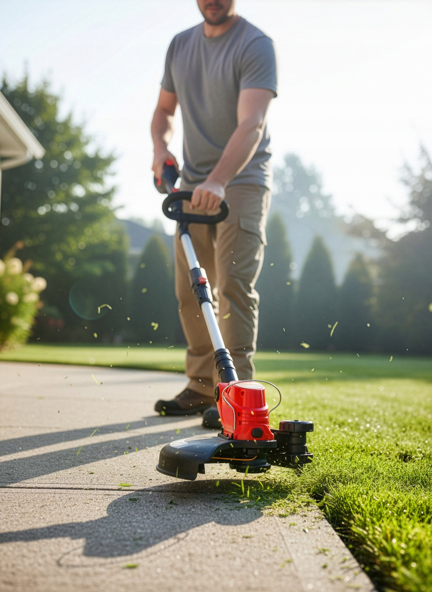 TRIMMER CORDLESS SCYTHE GRASS BRUSH CUTTER BODY GARDEN FISHING LINE Kind edge trimmer