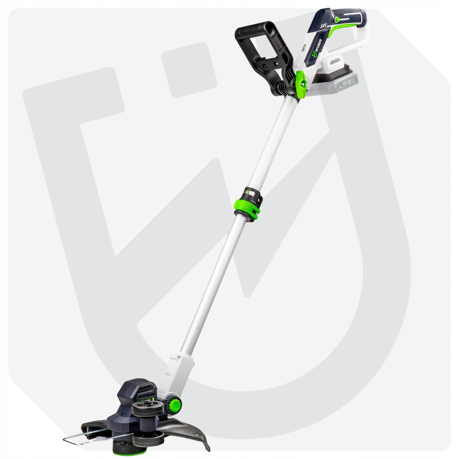 TRIMMER CORDLESS SCYTHE POWERFUL BRUSH CUTTER ON THE WHEELS OF THE LINE KNIVES SET Power supply rechargeable battery
