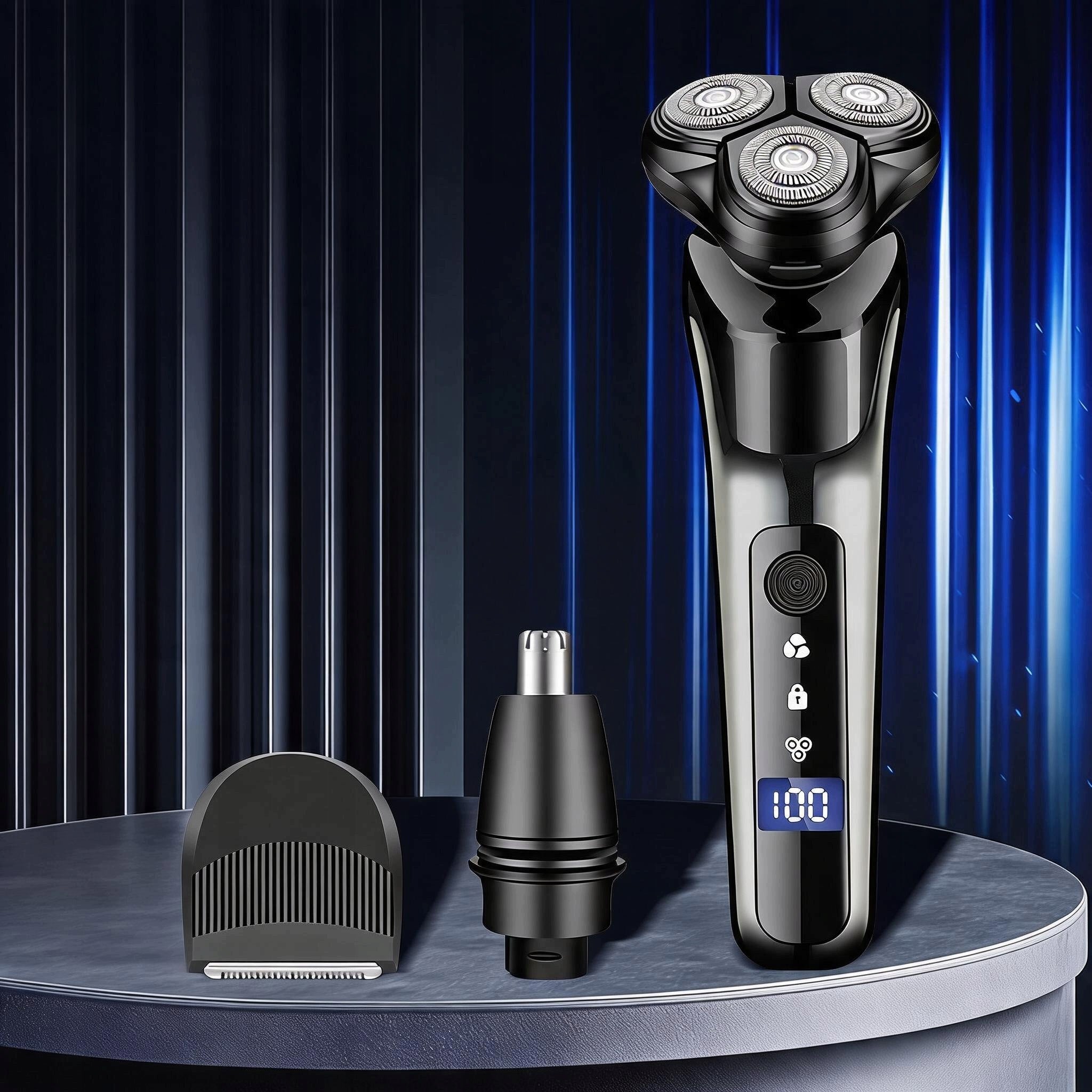 TRIMMER ELECTRIC FACE NOSE BAKI CAGE MULTIFUNCTIONAL BLACK Wireless operating time 1 min