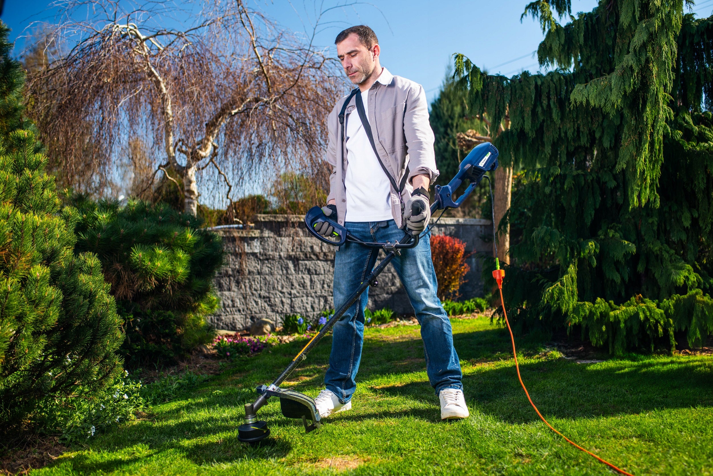 TRIMMER ELECTRIC GRASS SCYTHE BRUSH CUTTER + HEAD LINE BLADE Manufacturer code W21151 PODKASZARKA KOSA ELEKTRYCZNA WUBER