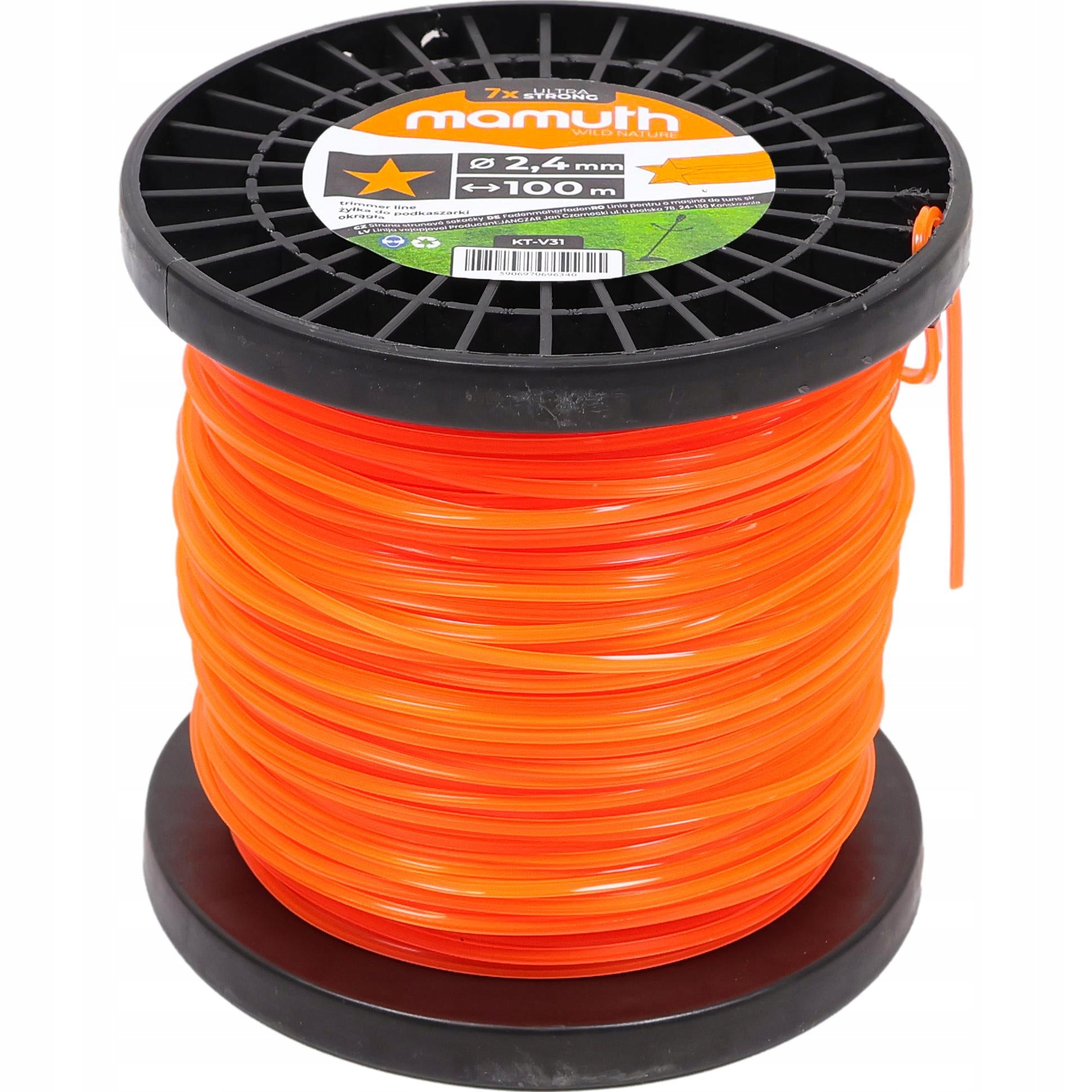 TRIMMER SCYTHE FISHING LINE STAR 2,4mm 100M NAC PARKSIDE Universal Brand MAMUTH