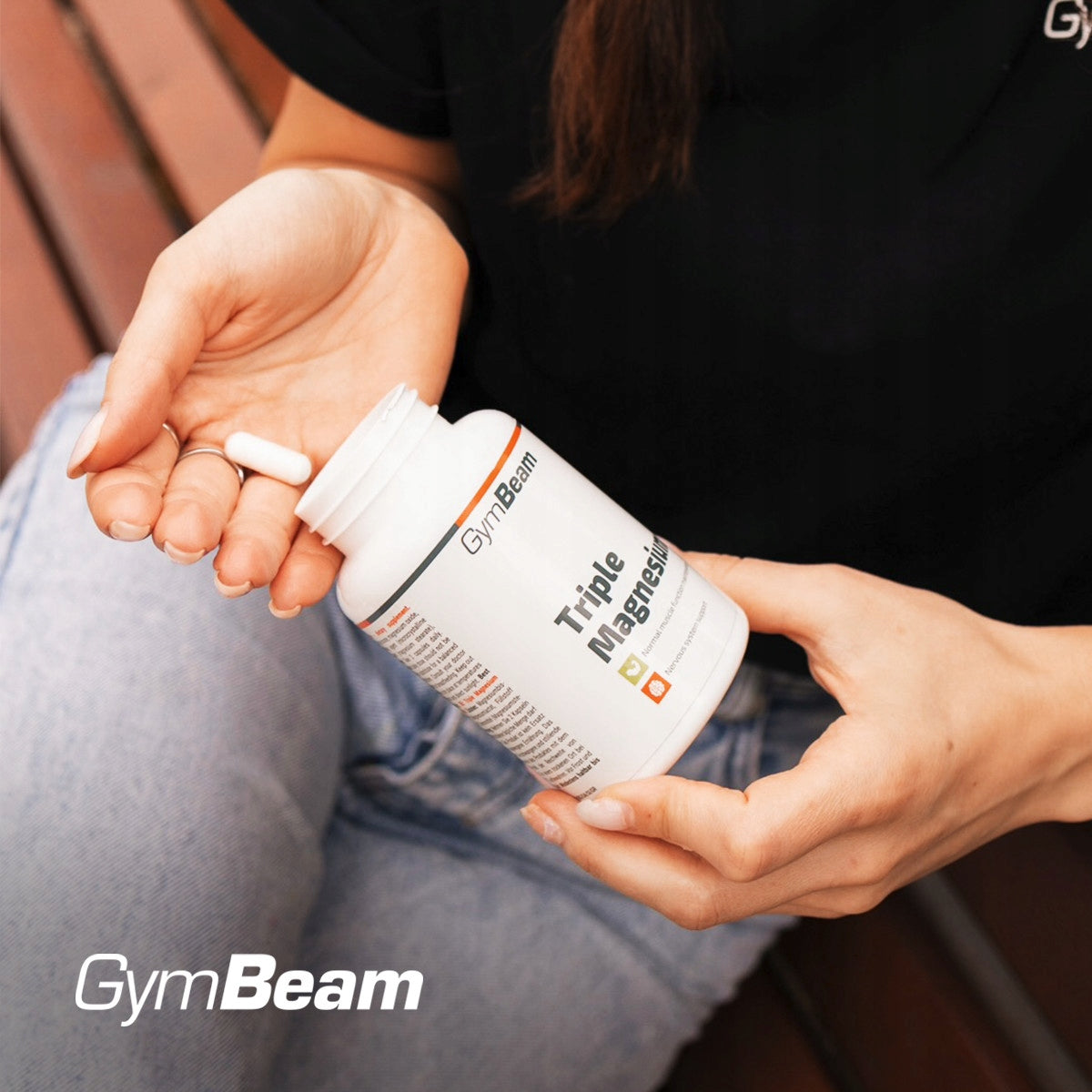 TRIPLE MAGNESIUM 375 MG WITH 3 FORMS IN CAPSULES FATIGUE GymBeam 90 kaps Expiration date at least 1 year from the date of purchase