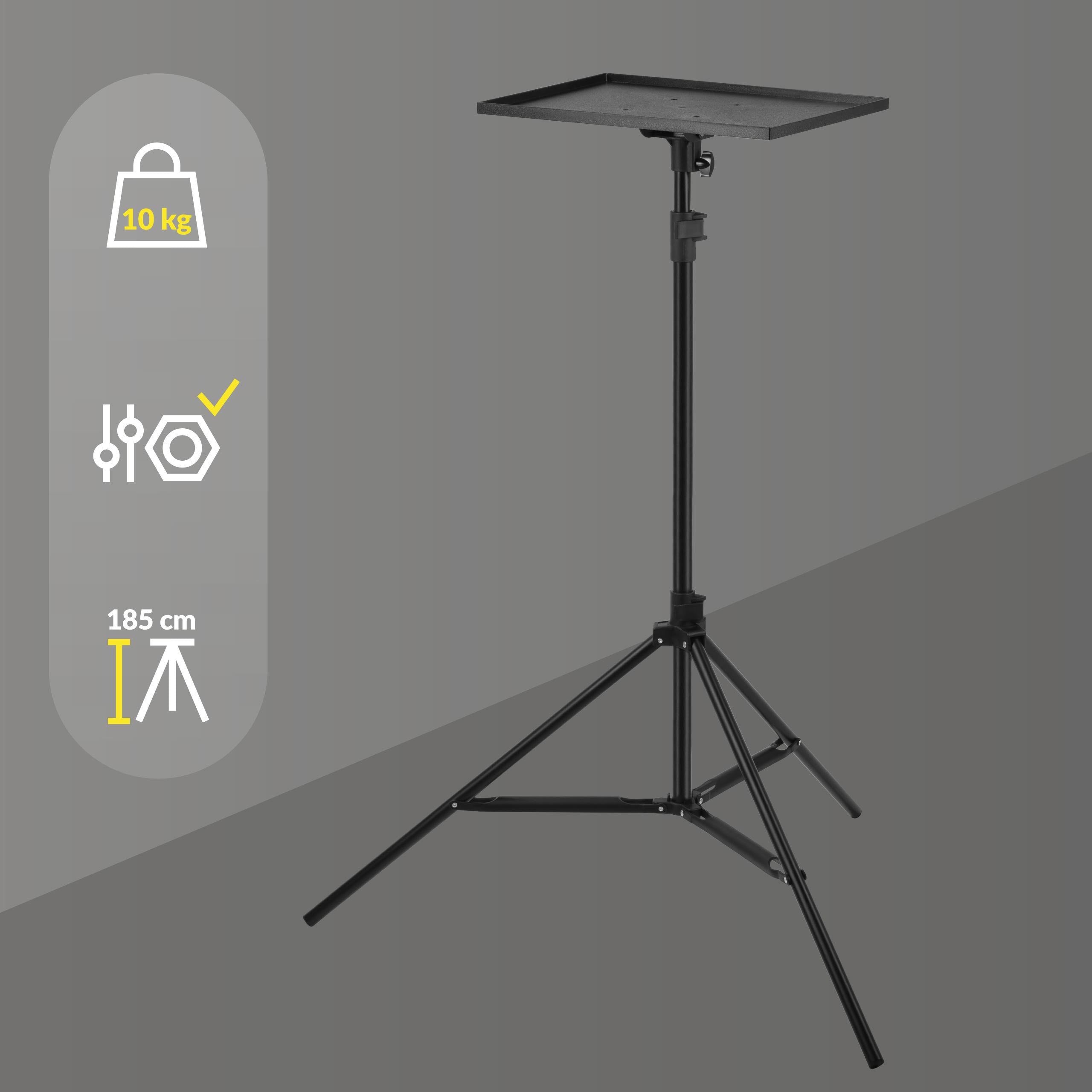 TRIPOD HANDLE for projector SHELF TRIPOD up to 10kg in:180cm 40x27cm Packaging status original