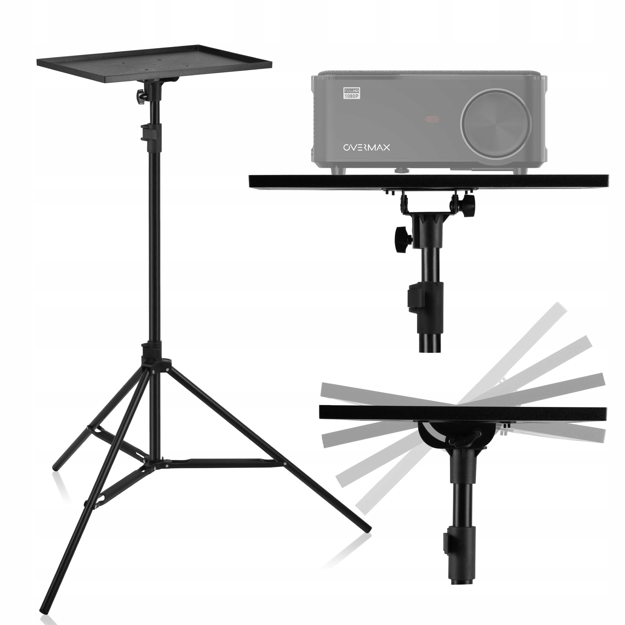 TRIPOD HANDLE for projector SHELF TRIPOD up to 10kg in:180cm 40x27cm