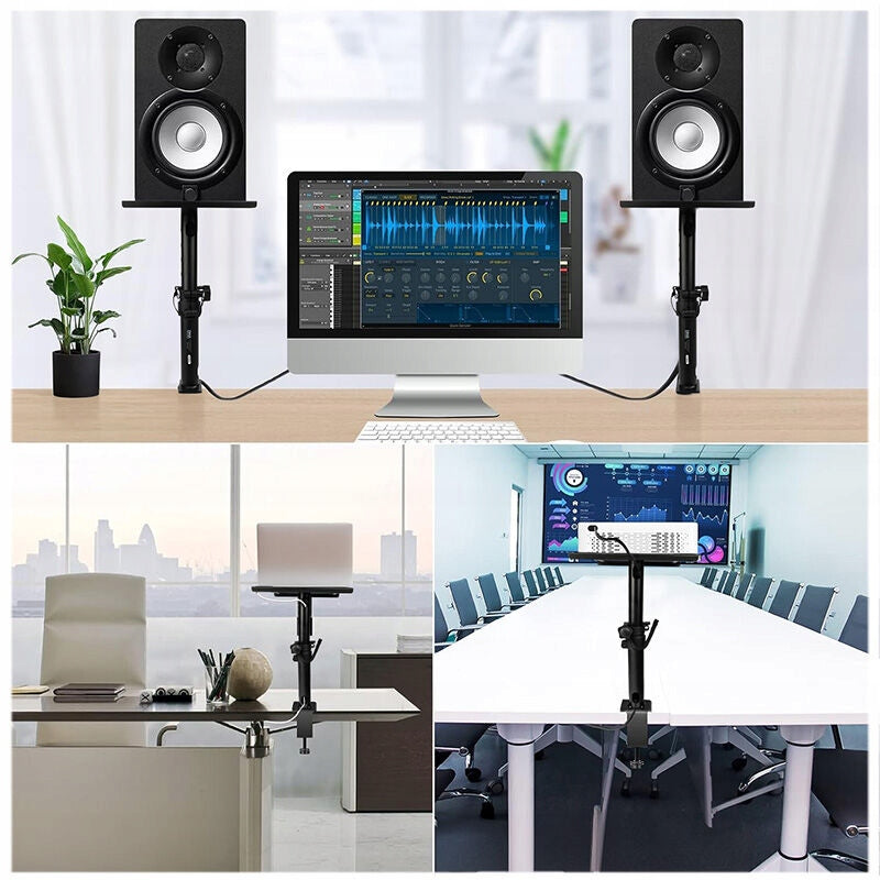 TRIPOD STUDIO MONITOR STAND COMPUTER ACTIVE SPEAKERS FOR TABLETOP Brand DNA