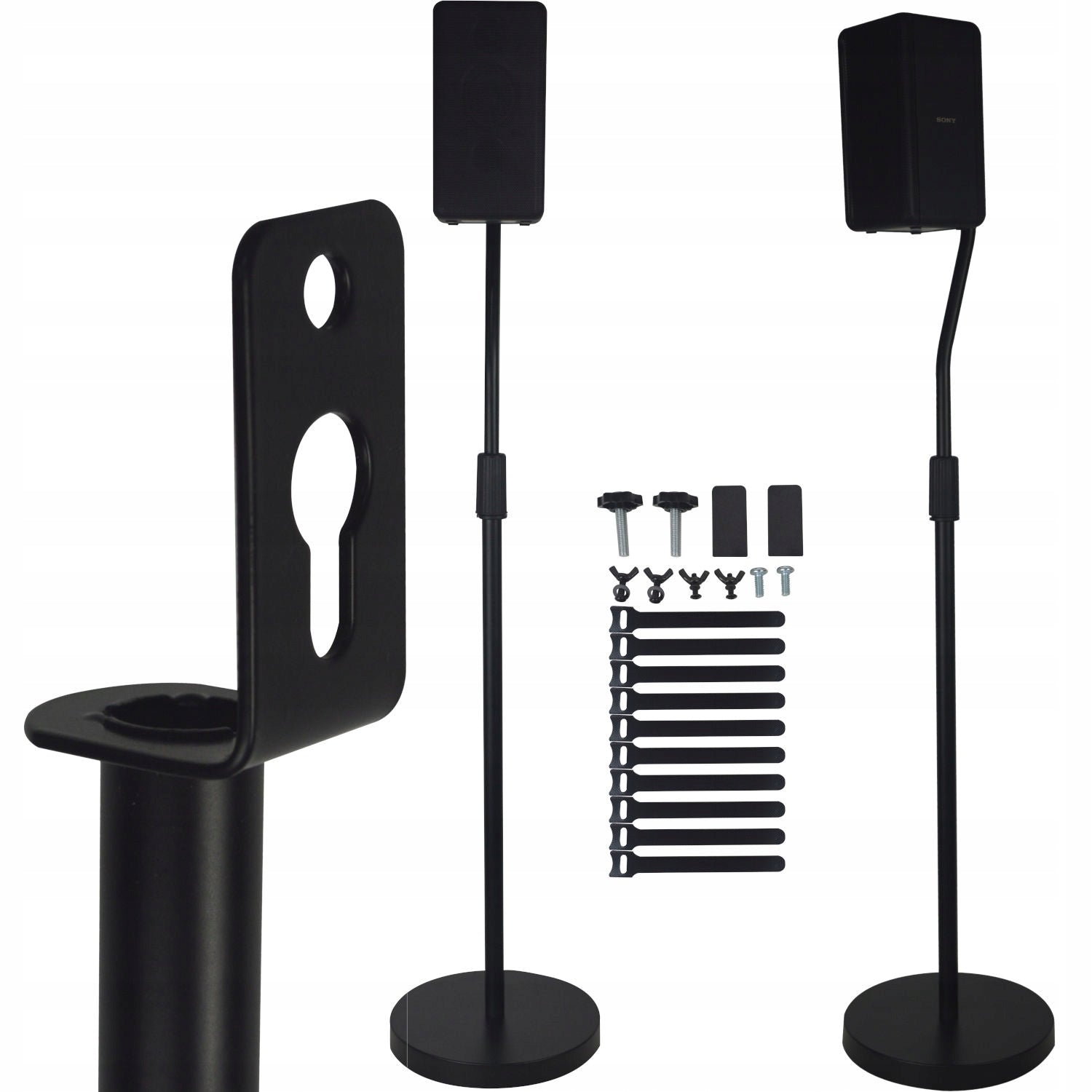 TRIPODS SPEAKER STANDS COLUMNS JBL SAMSUNG SONY POLK 2 PCS HANDLES