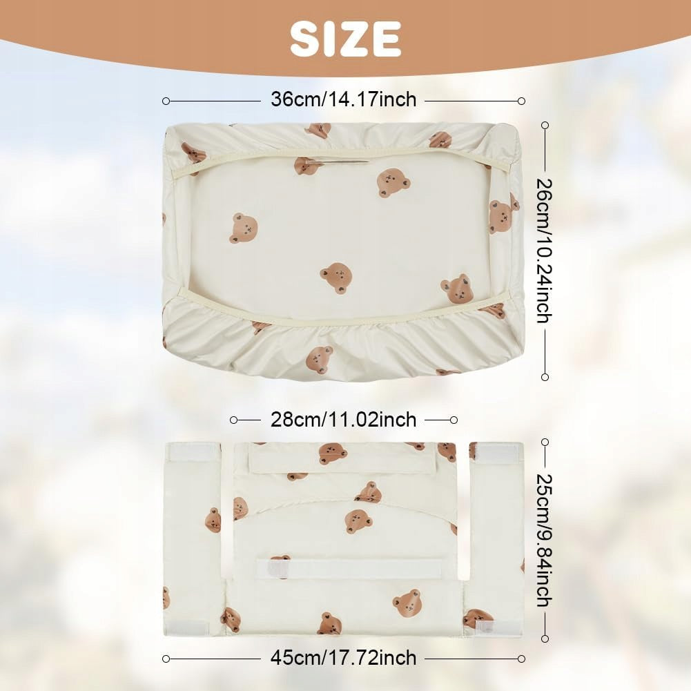 TRIPP TRAPP CHAIR CUSHION 2in1 NON-SLIP WATERPROOF BEIGE Color shades of brown and beige