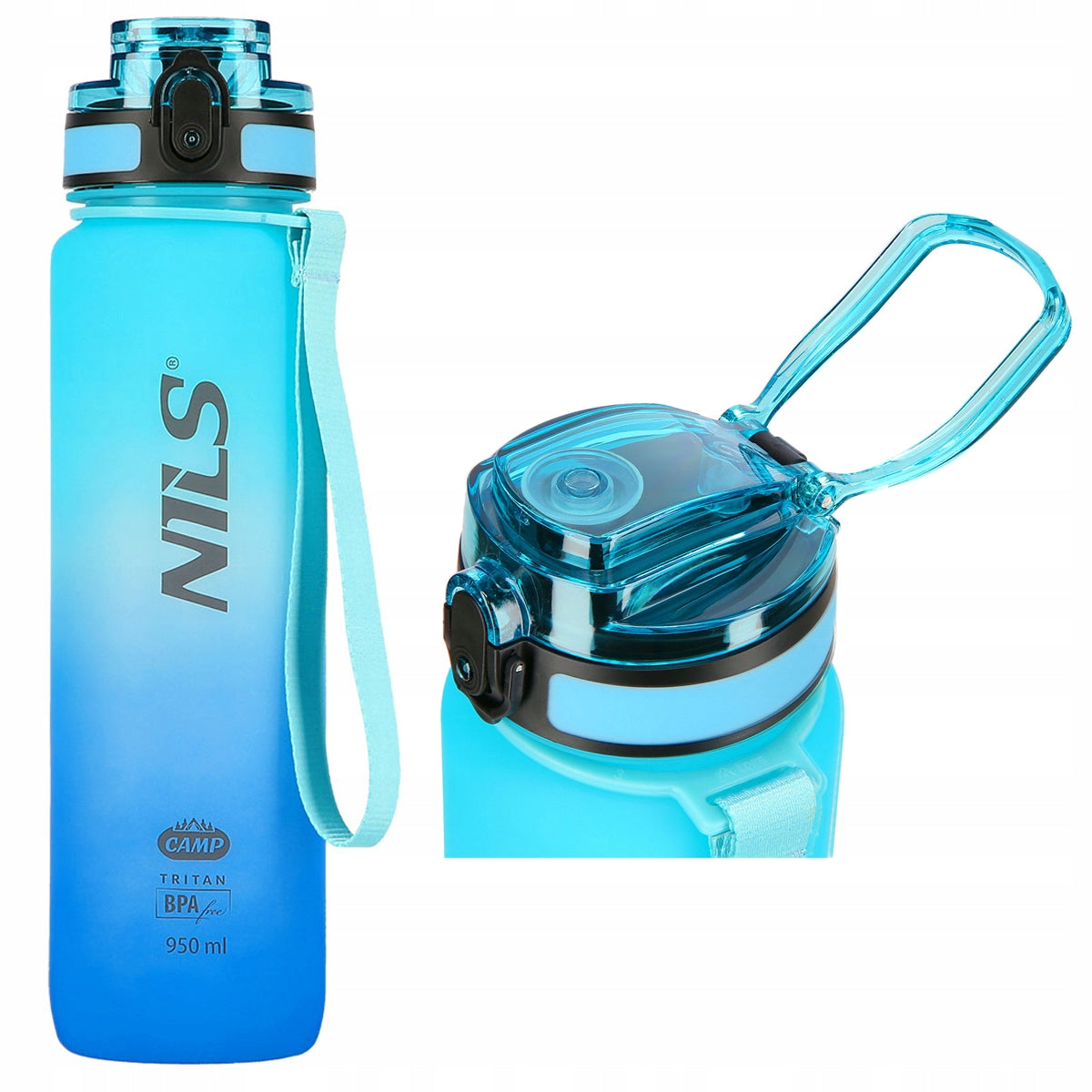 TRITAN BOTTLE SPORTS WATER BOTTLE WITH SCALE TIGHT 950ml LIGHT