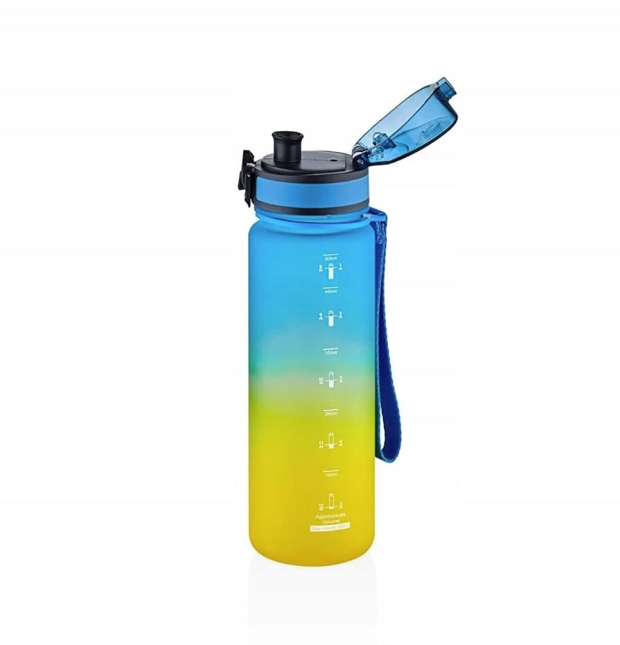 TRITAN WATER BOTTLE WITH MEASURING CUP 500ml WATER BOTTLE for gym, workout Manufacturer code 3026-3296