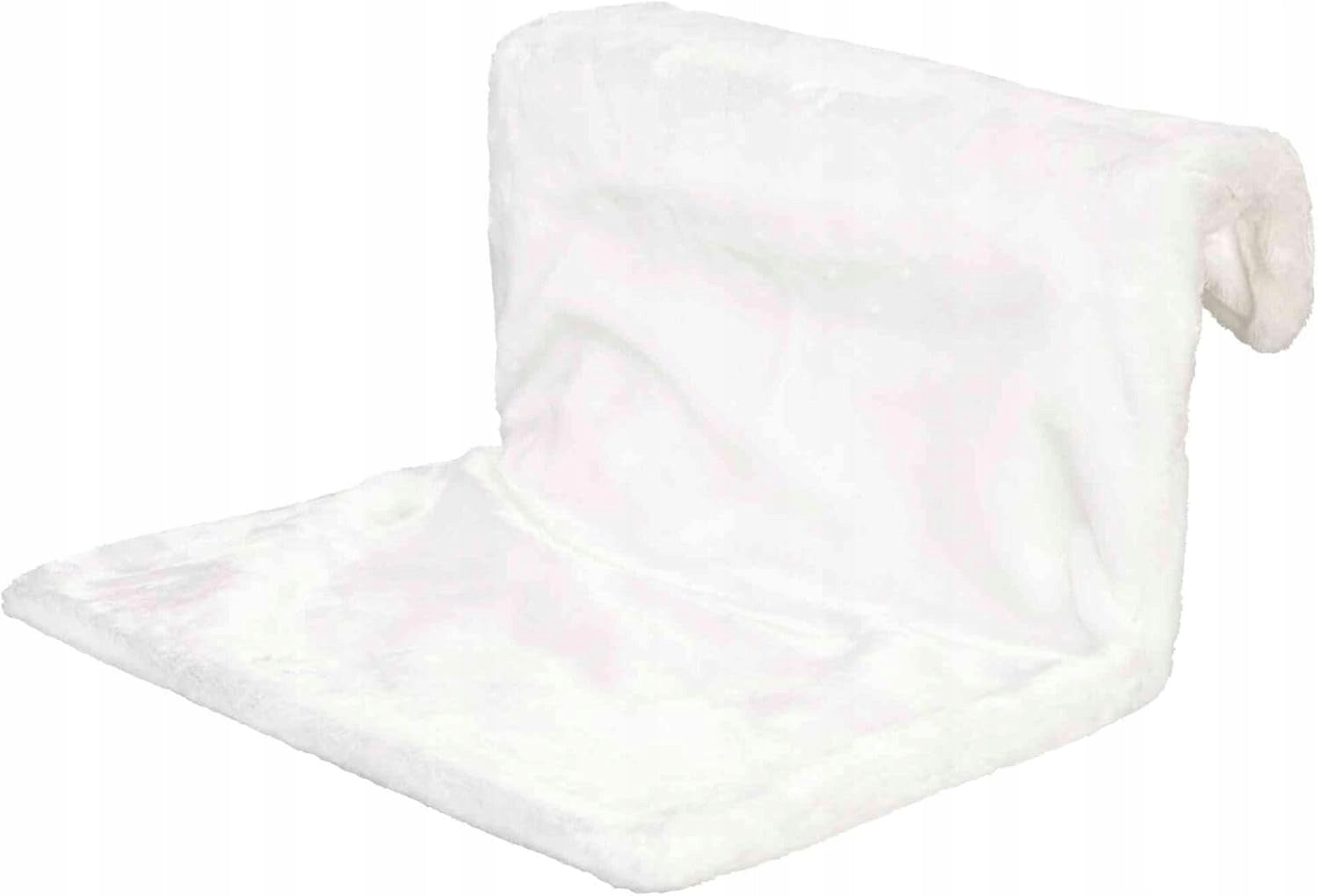 TRIXIE Cat Heater Hammock Bed – White Plush Paradise