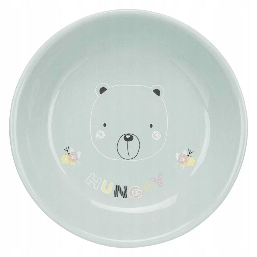 TRIXIE Junior Ceramic bowl for cat water food persa low plate 0,2 L
