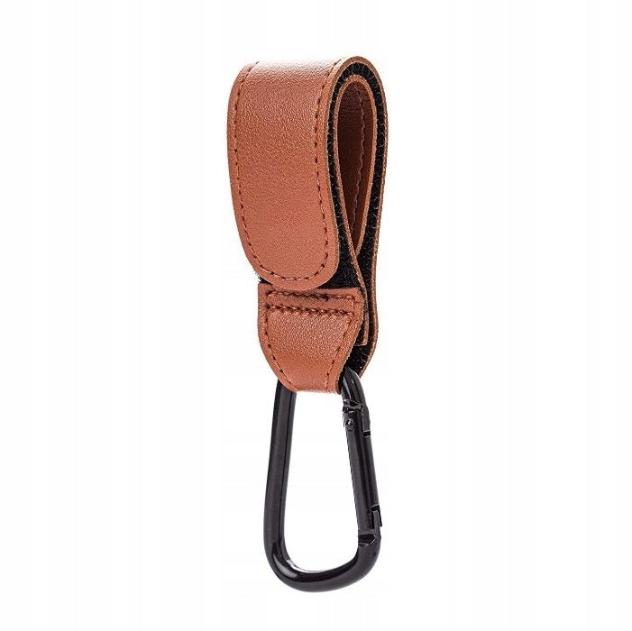 TROLLEY HOLDER FOR BAG UNIVERSAL HOOK VELCRO BROWN