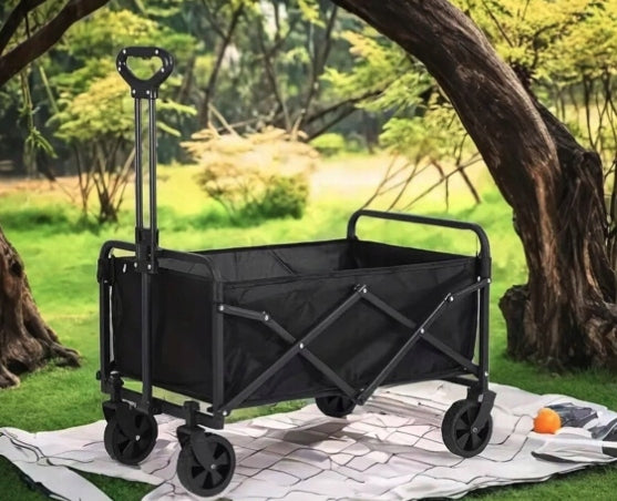 TROLLEY ON WHEELS TRANSPORT TOURIST LARGE TRAILER CAMPING BEACH Manufacturer code RE-906
