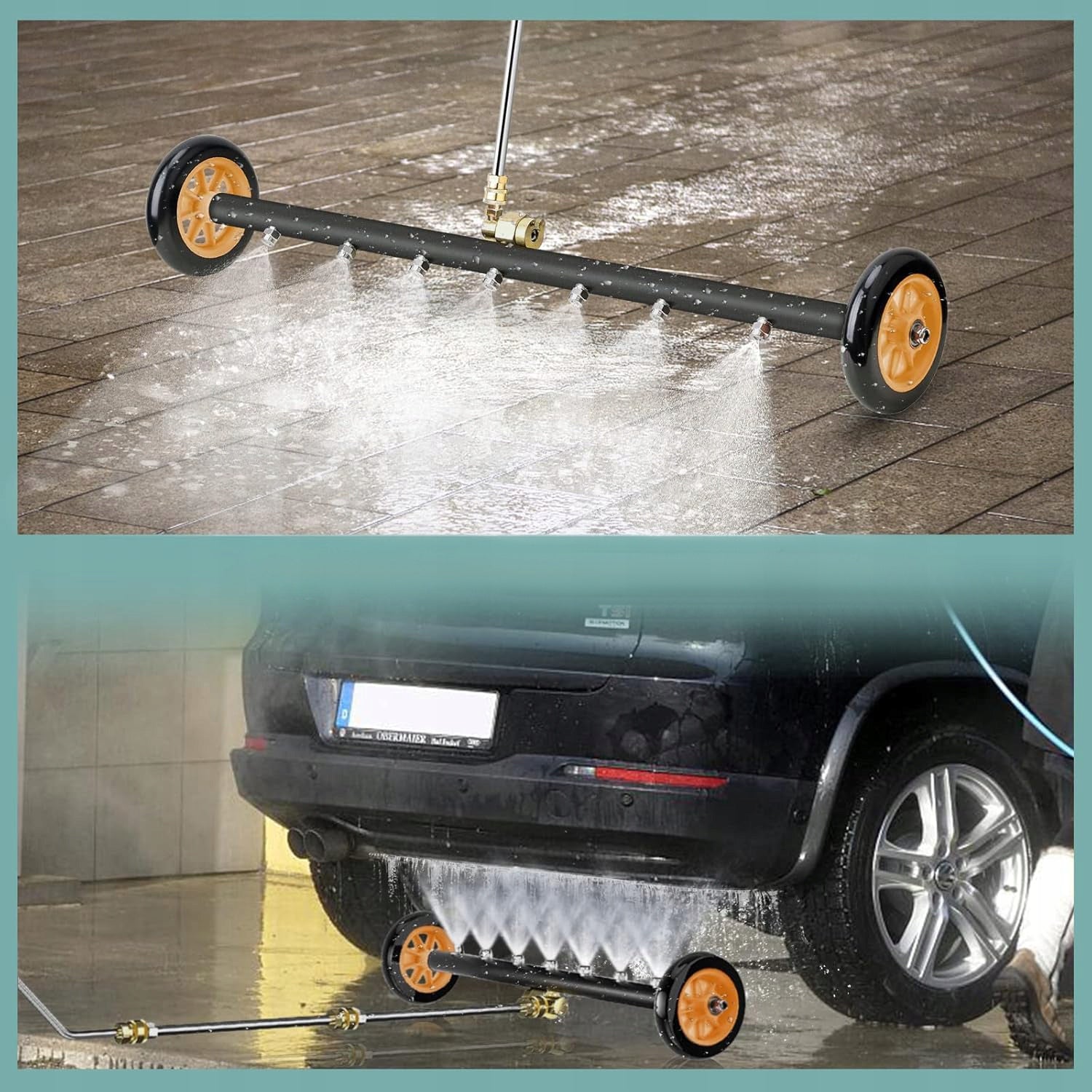 TROLLEY WASHER FOR CLEANING CHASSIS PRESSURE WASHING CAR CHASSIS Operating pressure 0 bar