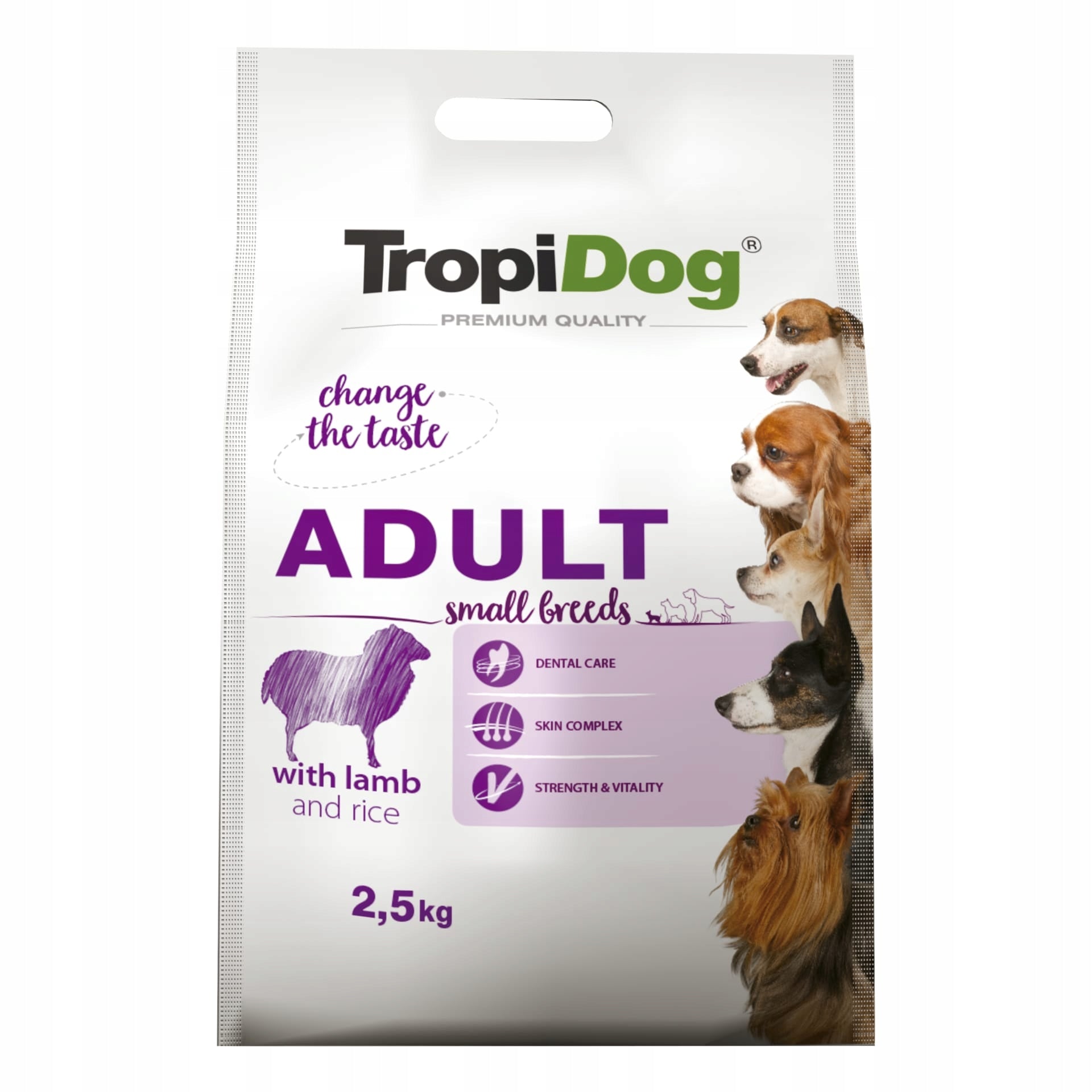 TROPIDOG PREMIUM Adult Small Lamb & Rice 2,5kg for small breeds with lamb Brand TropiDog