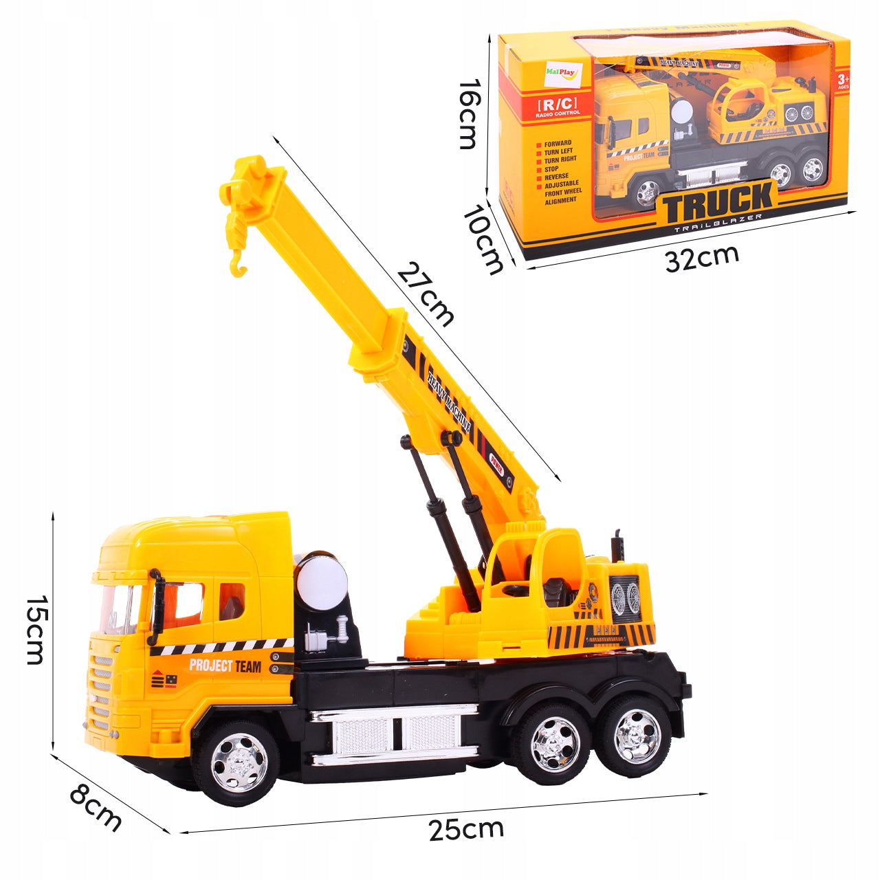 TRUCK CAR CRANE RC REMOTE CONTROLLED CAR FOR REMOTE CONTROL FOR CHILDREN Packaging status original