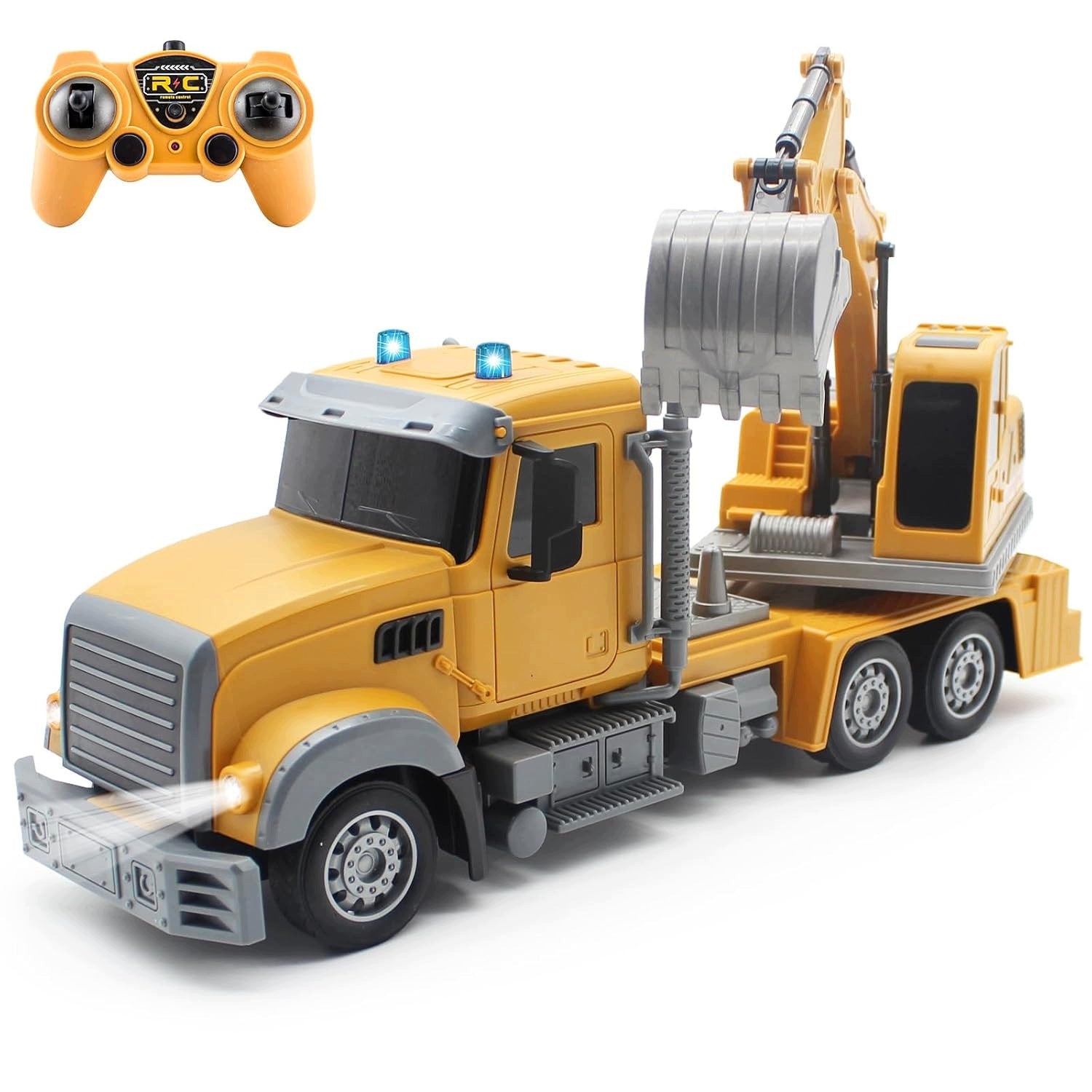 TRUCK EXCAVATOR REMOTE CONTROLLED AUTO RC CONSTRUCTION VEHICLE 2,4 LED Manufacturer code Ciężarówka Koparka RC Dla Dzieci