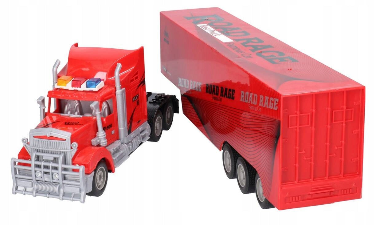 TRUCK TIR REMOTE CONTROLLED LARGE VAN WITH SEMI-TRAILER AND STEERING WHEEL Packaging status original